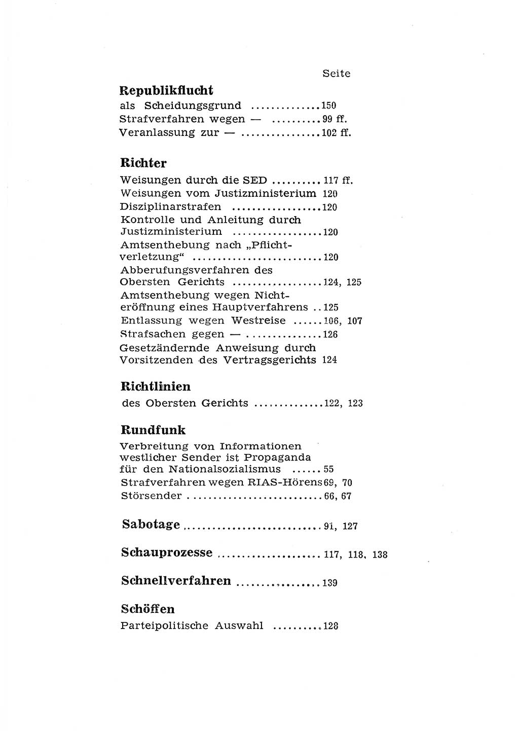 Katalog des Unrechts, Untersuchungsausschuß Freiheitlicher Juristen (UfJ) [Bundesrepublik Deutschland (BRD)] 1956, Seite 205 (Kat. UnR. UfJ BRD 1956, S. 205)