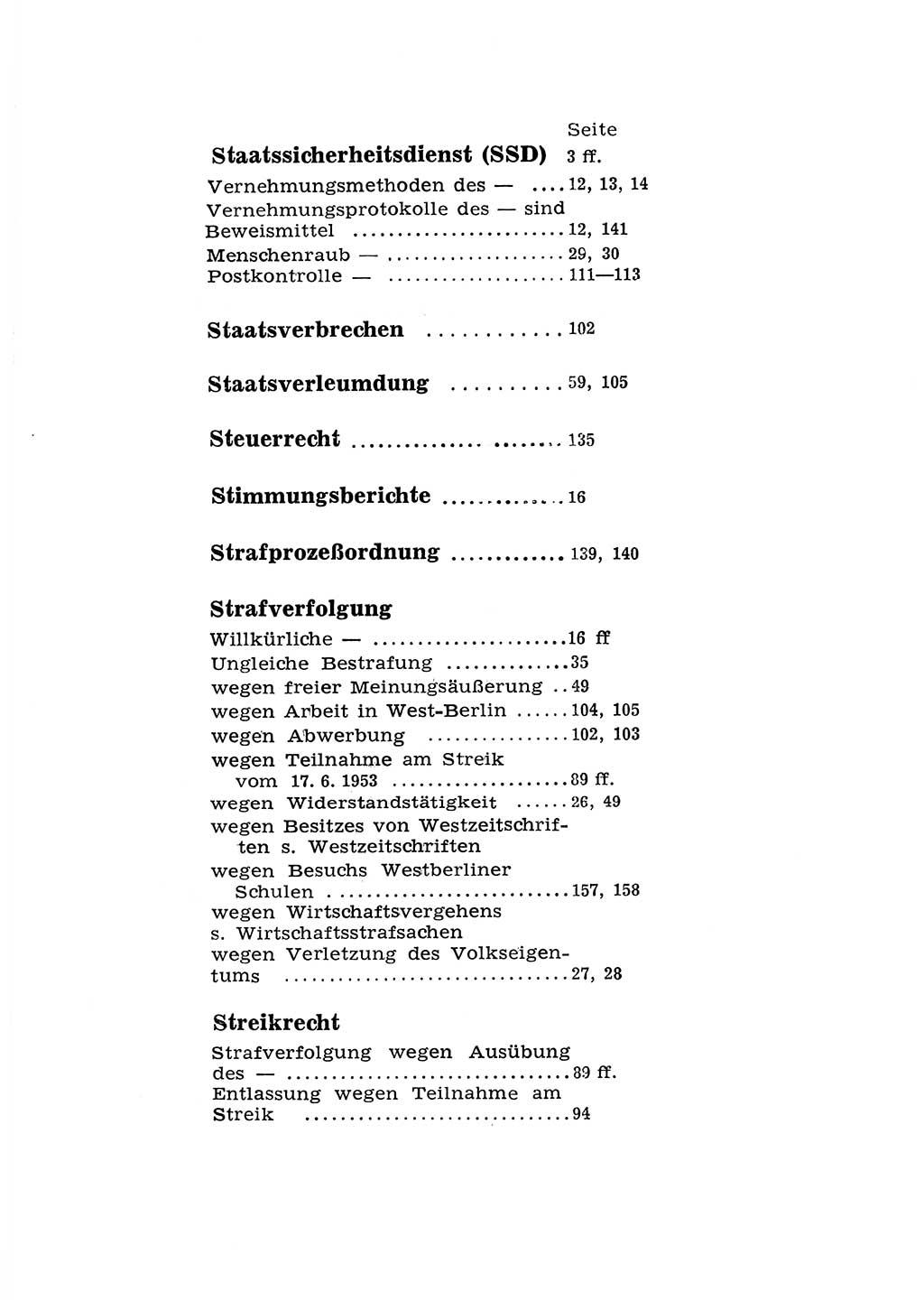 Katalog des Unrechts, Untersuchungsausschuß Freiheitlicher Juristen (UfJ) [Bundesrepublik Deutschland (BRD)] 1956, Seite 207 (Kat. UnR. UfJ BRD 1956, S. 207)