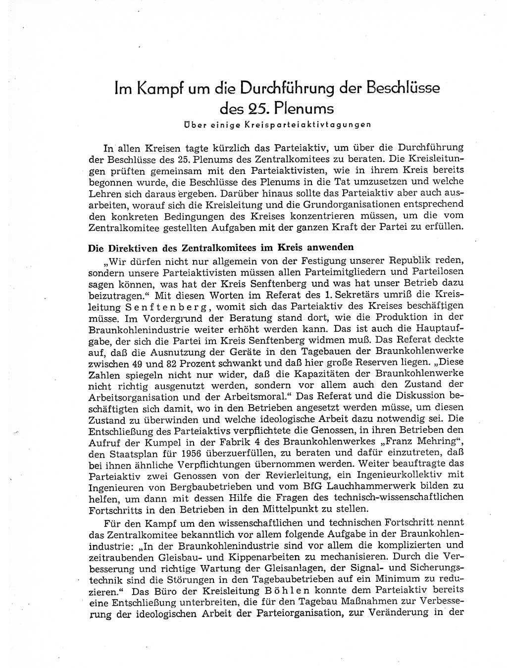 Neuer Weg (NW), Organ des Zentralkomitees (ZK) der SED (Sozialistische Einheitspartei Deutschlands) für Fragen des Parteiaufbaus und des Parteilebens, 11. Jahrgang [Deutsche Demokratische Republik (DDR)] 1956, Seite 66 (NW ZK SED DDR 1956, S. 66)