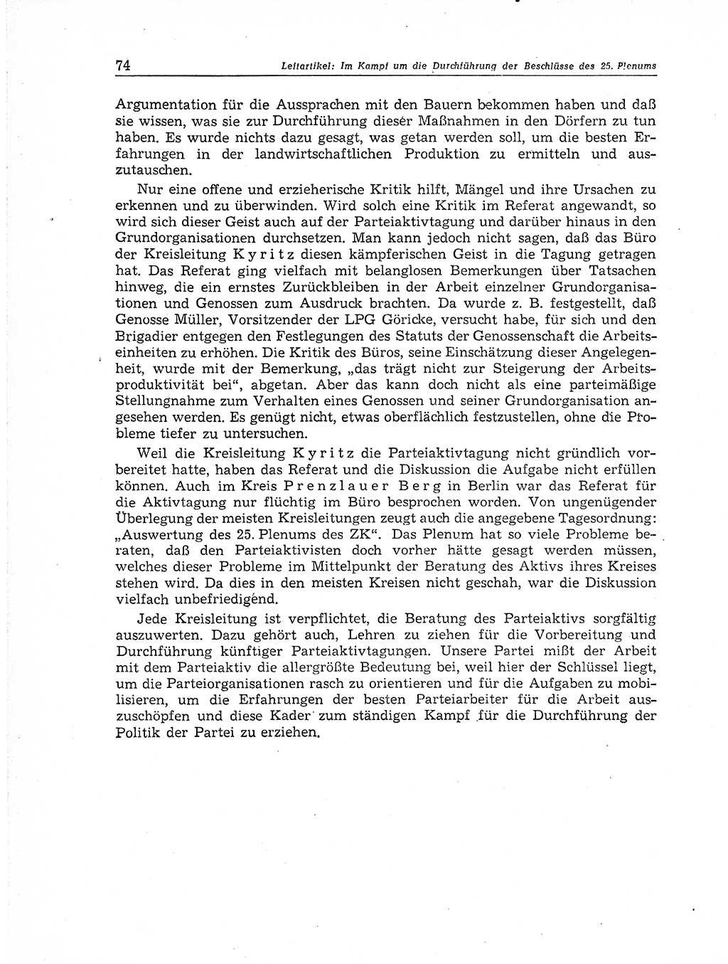 Neuer Weg (NW), Organ des Zentralkomitees (ZK) der SED (Sozialistische Einheitspartei Deutschlands) für Fragen des Parteiaufbaus und des Parteilebens, 11. Jahrgang [Deutsche Demokratische Republik (DDR)] 1956, Seite 74 (NW ZK SED DDR 1956, S. 74)