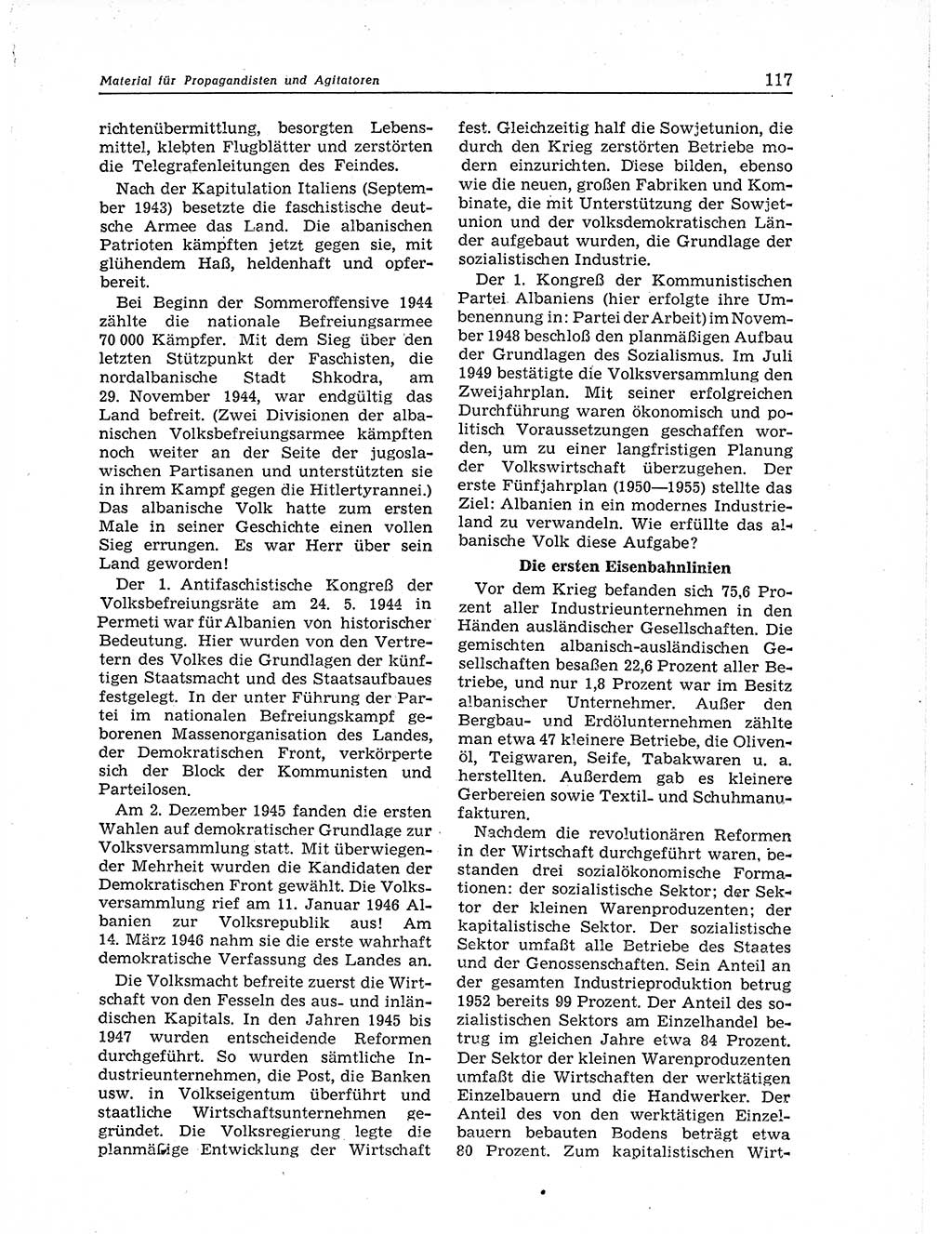 Neuer Weg (NW), Organ des Zentralkomitees (ZK) der SED (Sozialistische Einheitspartei Deutschlands) für Fragen des Parteiaufbaus und des Parteilebens, 11. Jahrgang [Deutsche Demokratische Republik (DDR)] 1956, Seite 117 (NW ZK SED DDR 1956, S. 117)