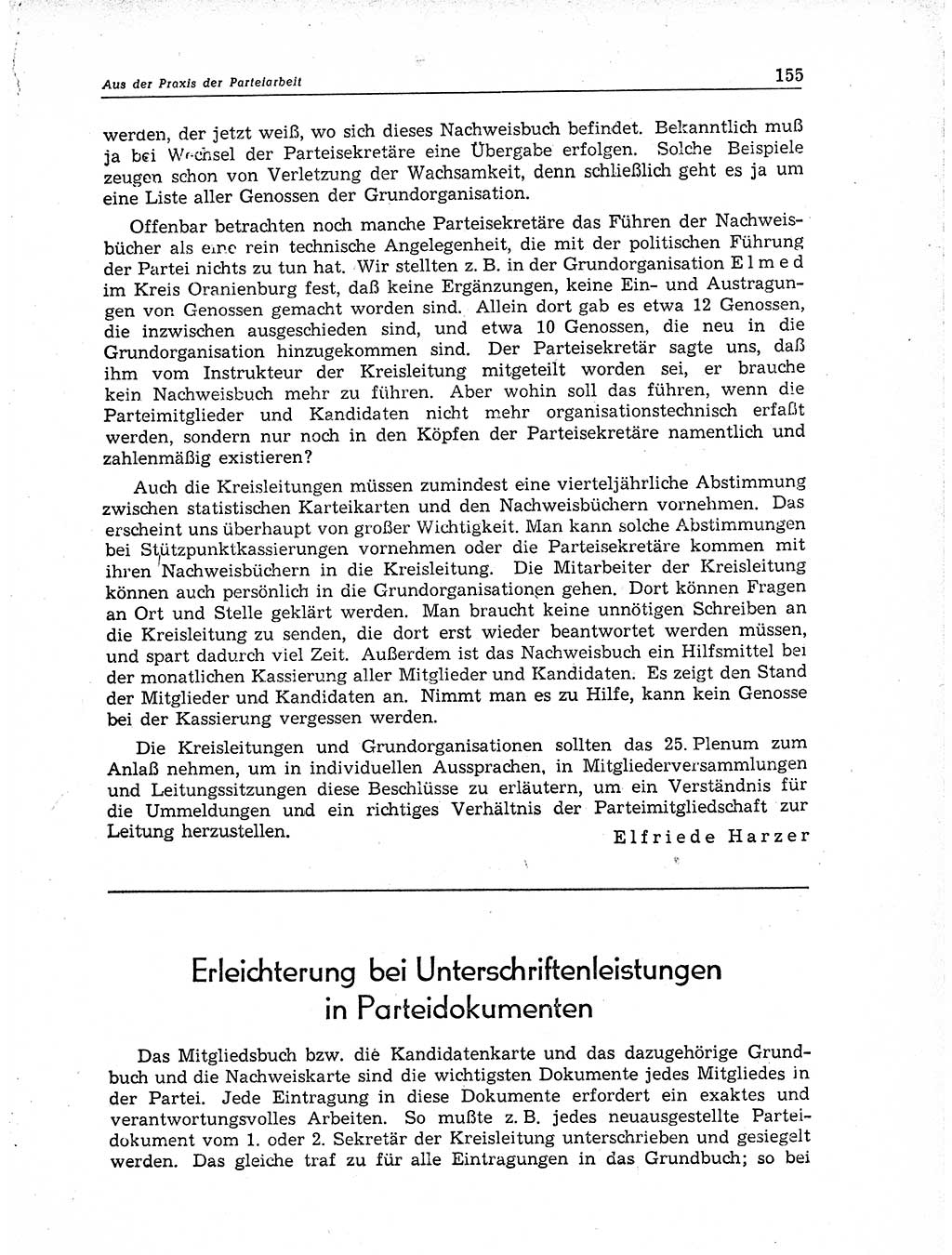 Neuer Weg (NW), Organ des Zentralkomitees (ZK) der SED (Sozialistische Einheitspartei Deutschlands) für Fragen des Parteiaufbaus und des Parteilebens, 11. Jahrgang [Deutsche Demokratische Republik (DDR)] 1956, Seite 155 (NW ZK SED DDR 1956, S. 155)
