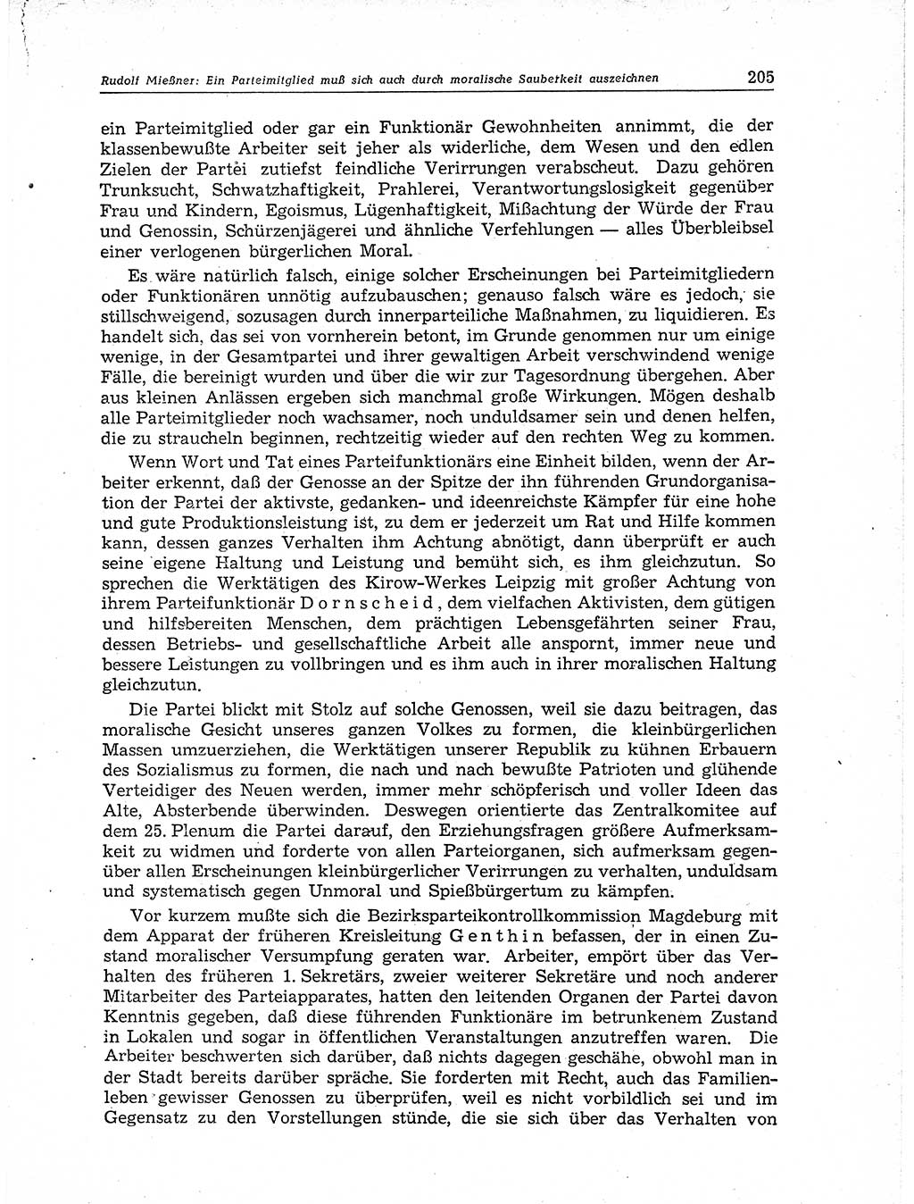 Neuer Weg (NW), Organ des Zentralkomitees (ZK) der SED (Sozialistische Einheitspartei Deutschlands) für Fragen des Parteiaufbaus und des Parteilebens, 11. Jahrgang [Deutsche Demokratische Republik (DDR)] 1956, Seite 205 (NW ZK SED DDR 1956, S. 205)