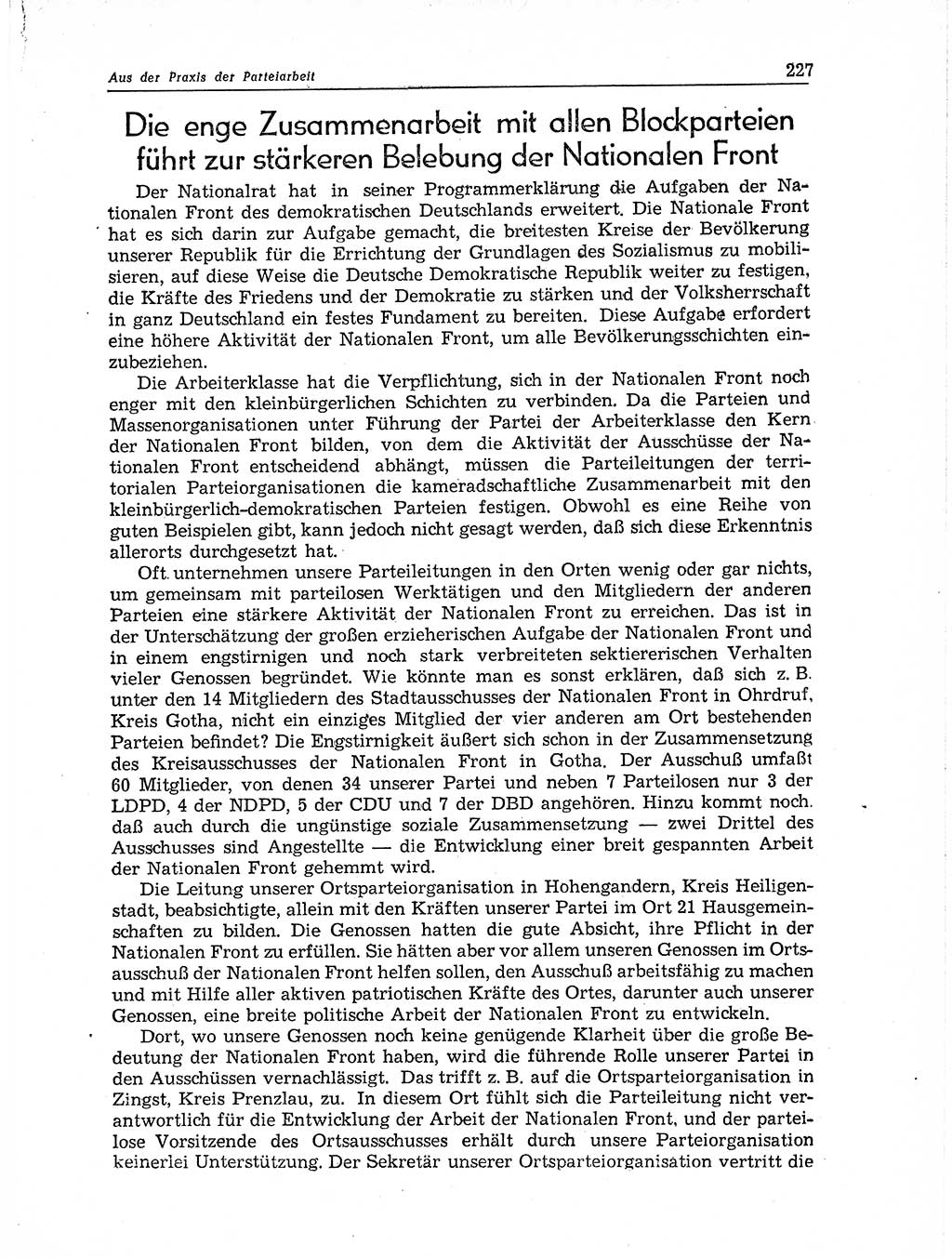 Neuer Weg (NW), Organ des Zentralkomitees (ZK) der SED (Sozialistische Einheitspartei Deutschlands) für Fragen des Parteiaufbaus und des Parteilebens, 11. Jahrgang [Deutsche Demokratische Republik (DDR)] 1956, Seite 227 (NW ZK SED DDR 1956, S. 227)