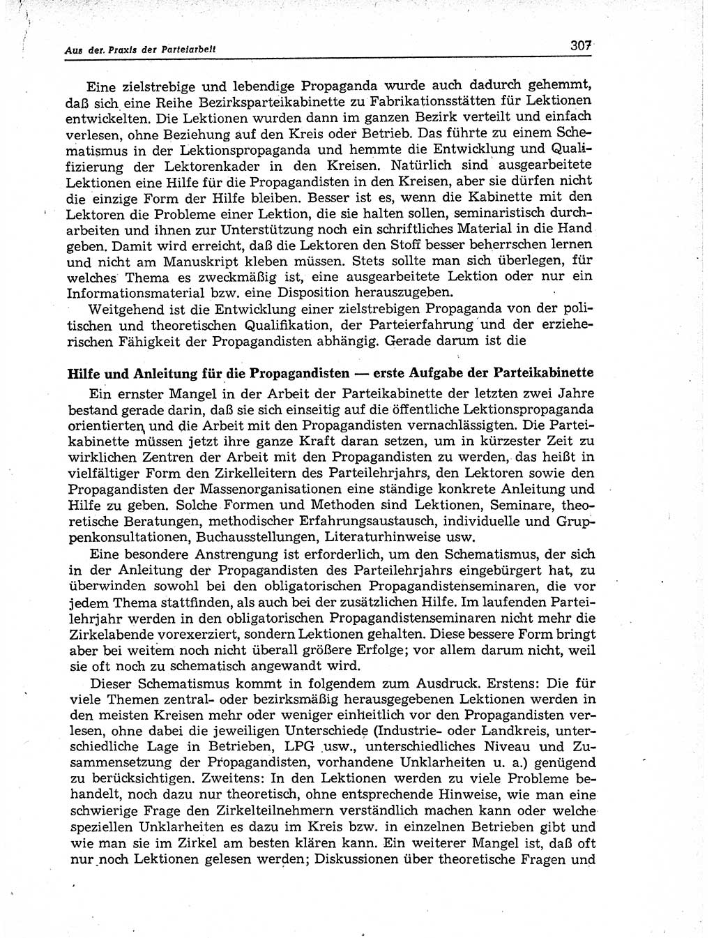 Neuer Weg (NW), Organ des Zentralkomitees (ZK) der SED (Sozialistische Einheitspartei Deutschlands) für Fragen des Parteiaufbaus und des Parteilebens, 11. Jahrgang [Deutsche Demokratische Republik (DDR)] 1956, Seite 307 (NW ZK SED DDR 1956, S. 307)
