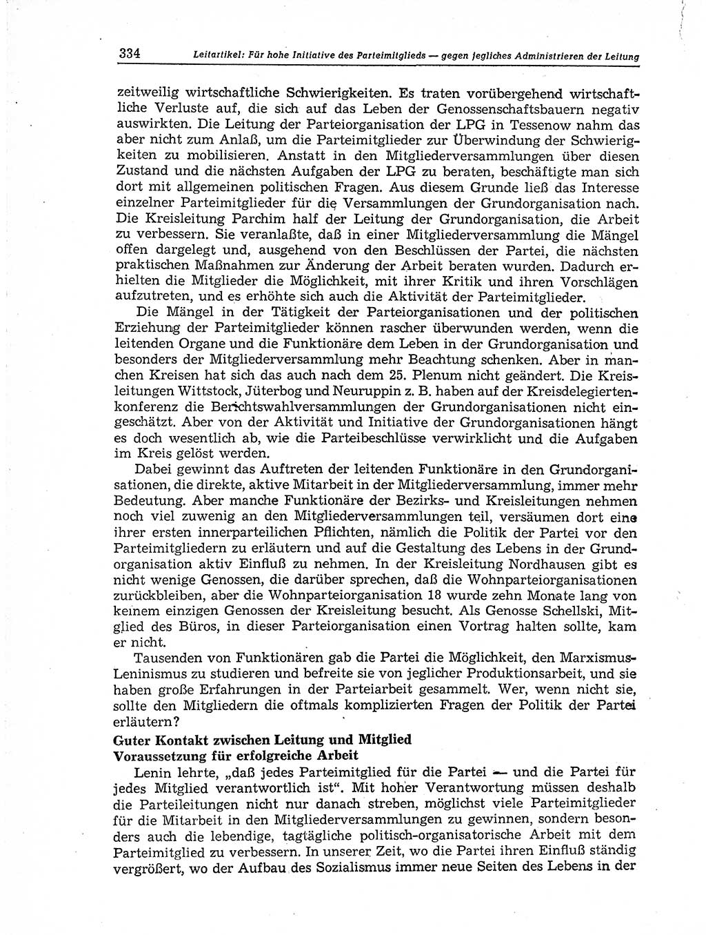 Neuer Weg (NW), Organ des Zentralkomitees (ZK) der SED (Sozialistische Einheitspartei Deutschlands) für Fragen des Parteiaufbaus und des Parteilebens, 11. Jahrgang [Deutsche Demokratische Republik (DDR)] 1956, Seite 334 (NW ZK SED DDR 1956, S. 334)