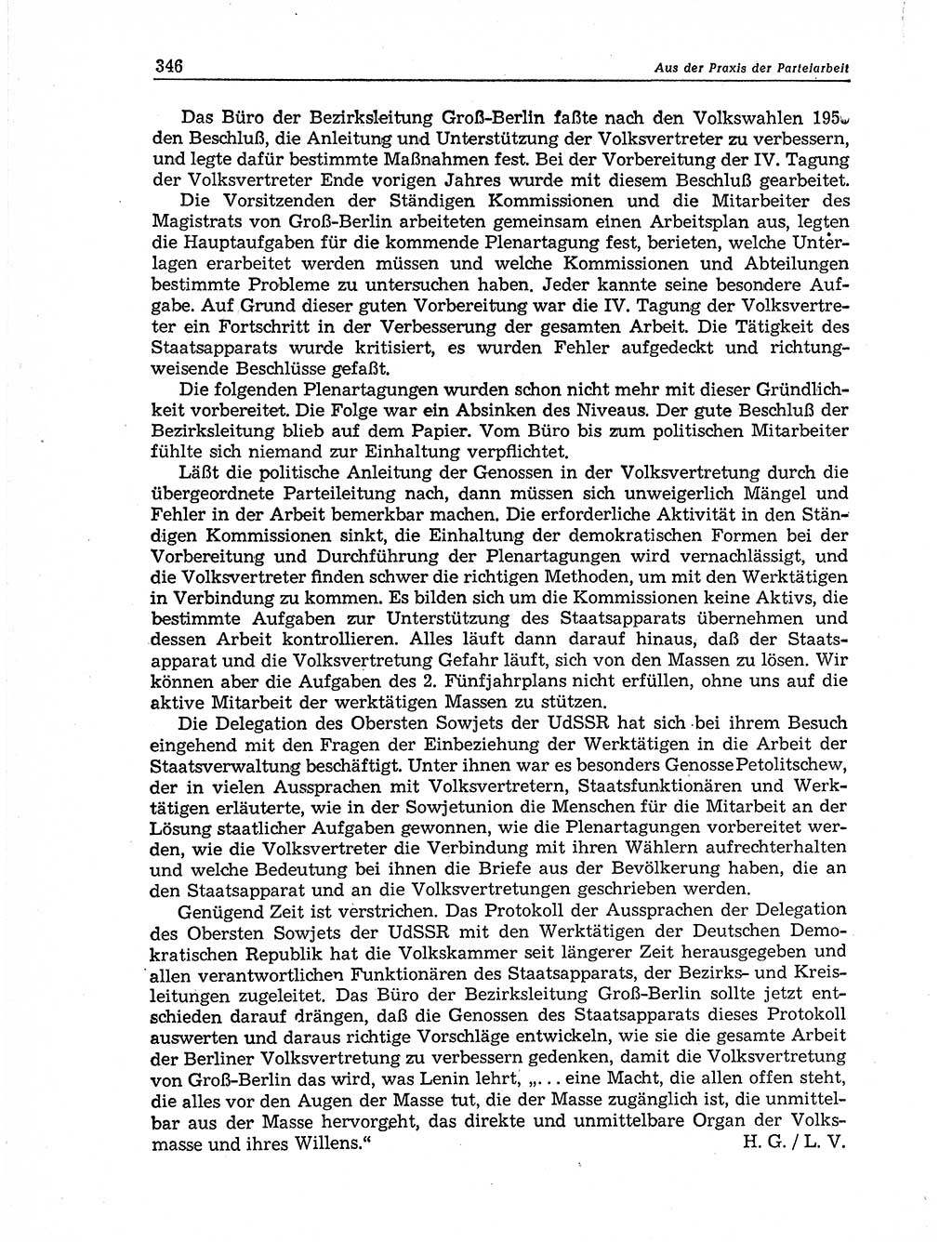 Neuer Weg (NW), Organ des Zentralkomitees (ZK) der SED (Sozialistische Einheitspartei Deutschlands) für Fragen des Parteiaufbaus und des Parteilebens, 11. Jahrgang [Deutsche Demokratische Republik (DDR)] 1956, Seite 346 (NW ZK SED DDR 1956, S. 346)