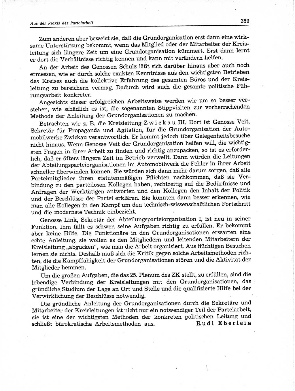 Neuer Weg (NW), Organ des Zentralkomitees (ZK) der SED (Sozialistische Einheitspartei Deutschlands) für Fragen des Parteiaufbaus und des Parteilebens, 11. Jahrgang [Deutsche Demokratische Republik (DDR)] 1956, Seite 359 (NW ZK SED DDR 1956, S. 359)
