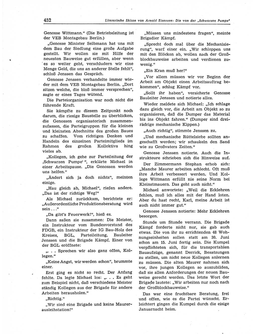 Neuer Weg (NW), Organ des Zentralkomitees (ZK) der SED (Sozialistische Einheitspartei Deutschlands) für Fragen des Parteiaufbaus und des Parteilebens, 11. Jahrgang [Deutsche Demokratische Republik (DDR)] 1956, Seite 452 (NW ZK SED DDR 1956, S. 452)