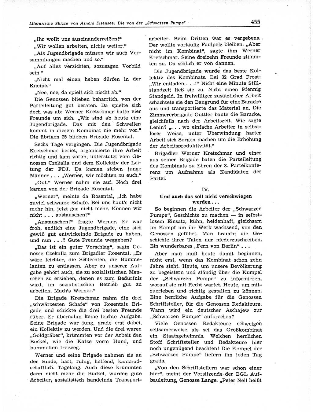 Neuer Weg (NW), Organ des Zentralkomitees (ZK) der SED (Sozialistische Einheitspartei Deutschlands) für Fragen des Parteiaufbaus und des Parteilebens, 11. Jahrgang [Deutsche Demokratische Republik (DDR)] 1956, Seite 455 (NW ZK SED DDR 1956, S. 455)