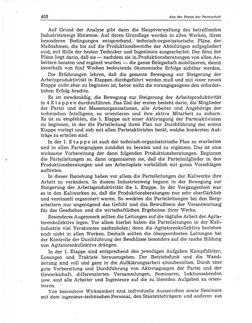 Neuer Weg (NW), Organ des Zentralkomitees (ZK) der SED (Sozialistische Einheitspartei Deutschlands) für Fragen des Parteiaufbaus und des Parteilebens, 11. Jahrgang [Deutsche Demokratische Republik (DDR)] 1956, Seite 468 (NW ZK SED DDR 1956, S. 468)