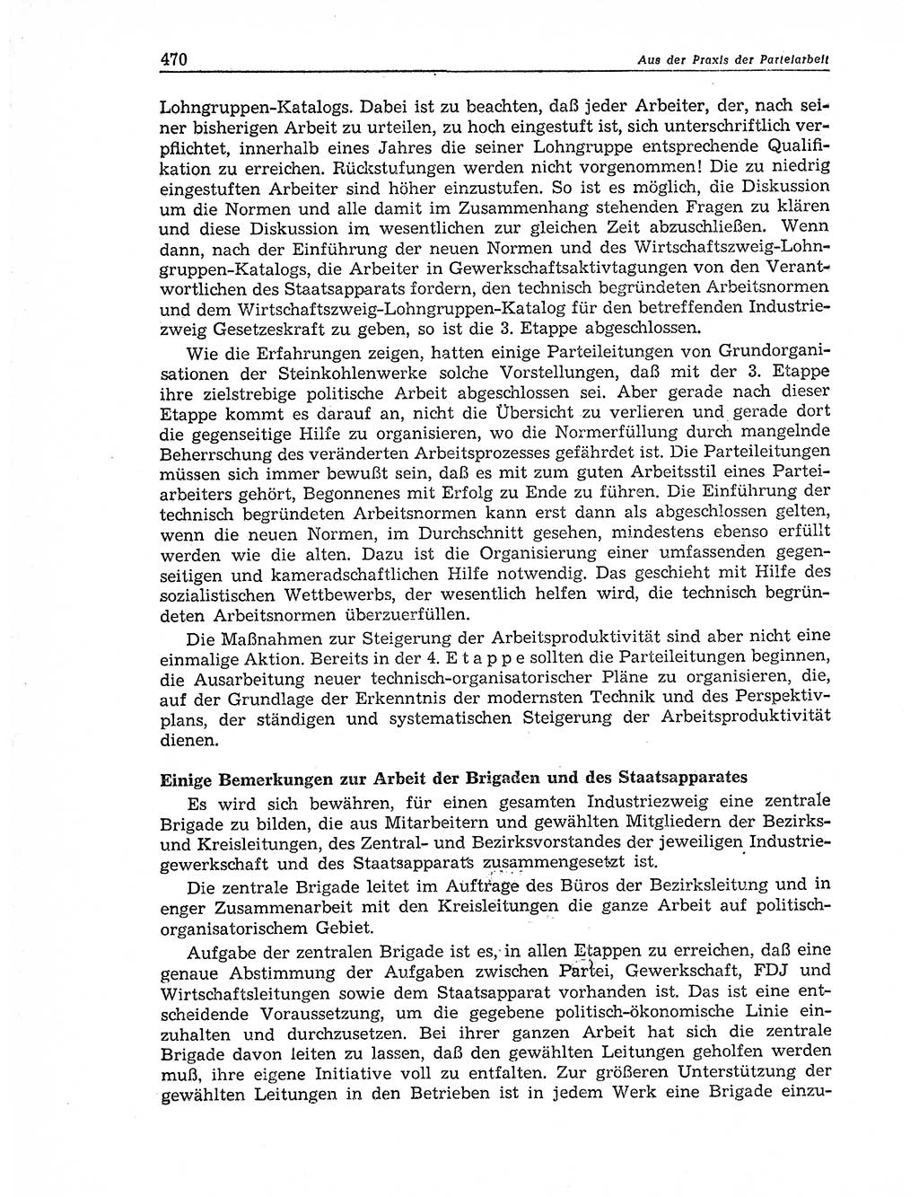Neuer Weg (NW), Organ des Zentralkomitees (ZK) der SED (Sozialistische Einheitspartei Deutschlands) für Fragen des Parteiaufbaus und des Parteilebens, 11. Jahrgang [Deutsche Demokratische Republik (DDR)] 1956, Seite 470 (NW ZK SED DDR 1956, S. 470)