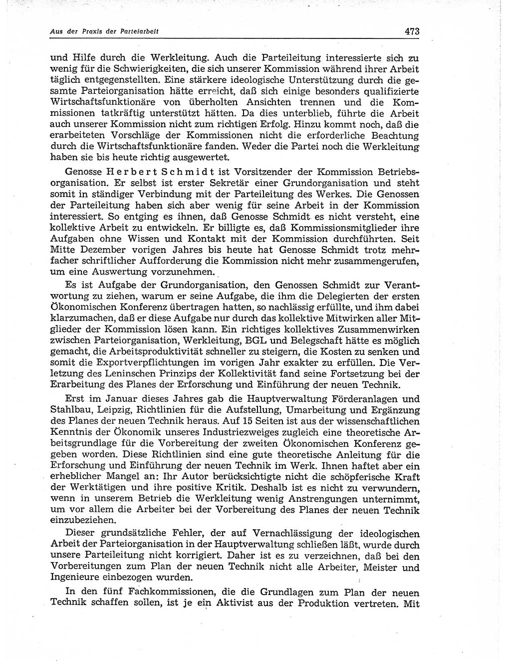 Neuer Weg (NW), Organ des Zentralkomitees (ZK) der SED (Sozialistische Einheitspartei Deutschlands) für Fragen des Parteiaufbaus und des Parteilebens, 11. Jahrgang [Deutsche Demokratische Republik (DDR)] 1956, Seite 473 (NW ZK SED DDR 1956, S. 473)