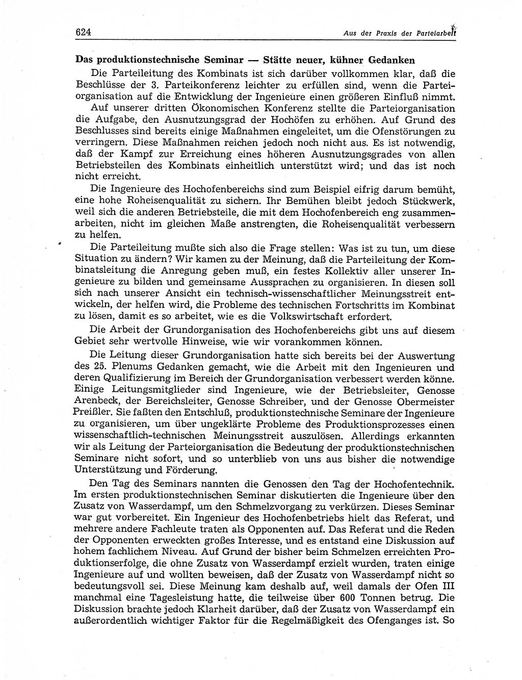 Neuer Weg (NW), Organ des Zentralkomitees (ZK) der SED (Sozialistische Einheitspartei Deutschlands) für Fragen des Parteiaufbaus und des Parteilebens, 11. Jahrgang [Deutsche Demokratische Republik (DDR)] 1956, Seite 624 (NW ZK SED DDR 1956, S. 624)