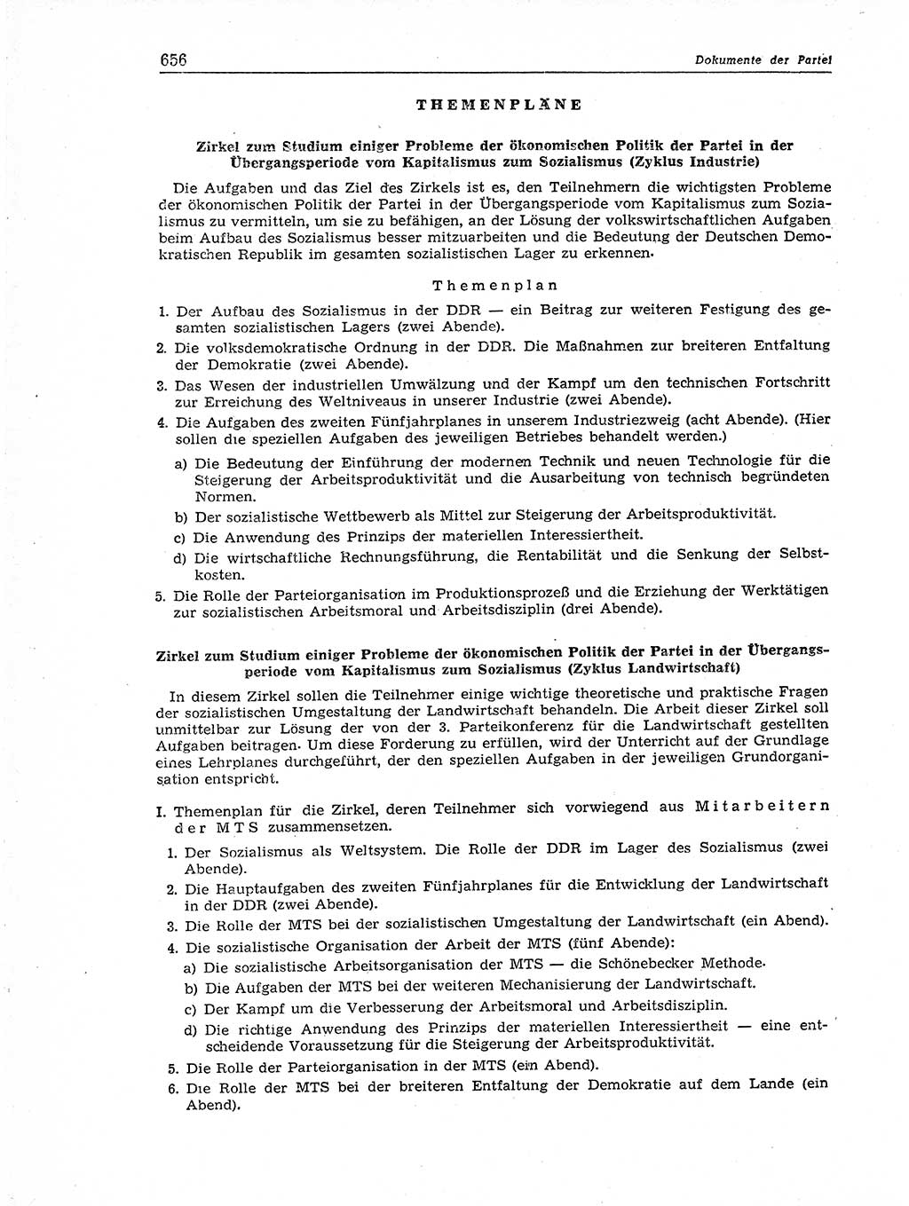 Neuer Weg (NW), Organ des Zentralkomitees (ZK) der SED (Sozialistische Einheitspartei Deutschlands) für Fragen des Parteiaufbaus und des Parteilebens, 11. Jahrgang [Deutsche Demokratische Republik (DDR)] 1956, Seite 656 (NW ZK SED DDR 1956, S. 656)