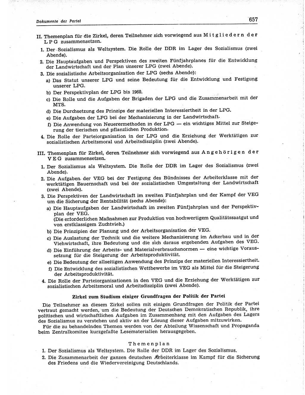 Neuer Weg (NW), Organ des Zentralkomitees (ZK) der SED (Sozialistische Einheitspartei Deutschlands) für Fragen des Parteiaufbaus und des Parteilebens, 11. Jahrgang [Deutsche Demokratische Republik (DDR)] 1956, Seite 657 (NW ZK SED DDR 1956, S. 657)