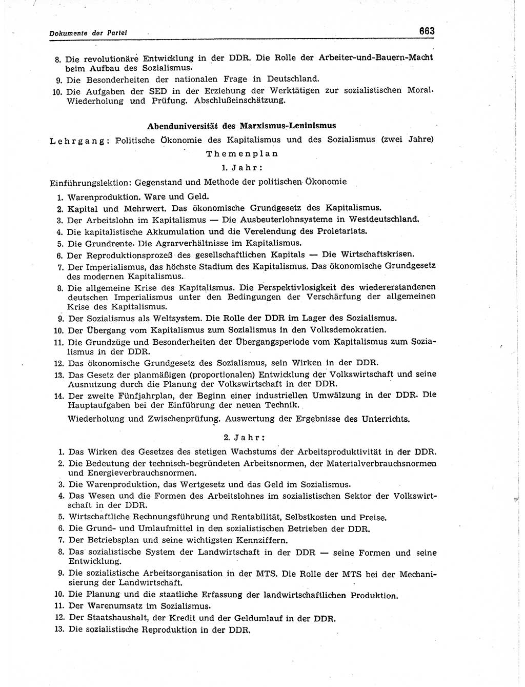 Neuer Weg (NW), Organ des Zentralkomitees (ZK) der SED (Sozialistische Einheitspartei Deutschlands) für Fragen des Parteiaufbaus und des Parteilebens, 11. Jahrgang [Deutsche Demokratische Republik (DDR)] 1956, Seite 663 (NW ZK SED DDR 1956, S. 663)