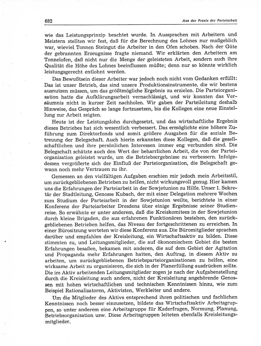 Neuer Weg (NW), Organ des Zentralkomitees (ZK) der SED (Sozialistische Einheitspartei Deutschlands) für Fragen des Parteiaufbaus und des Parteilebens, 11. Jahrgang [Deutsche Demokratische Republik (DDR)] 1956, Seite 682 (NW ZK SED DDR 1956, S. 682)