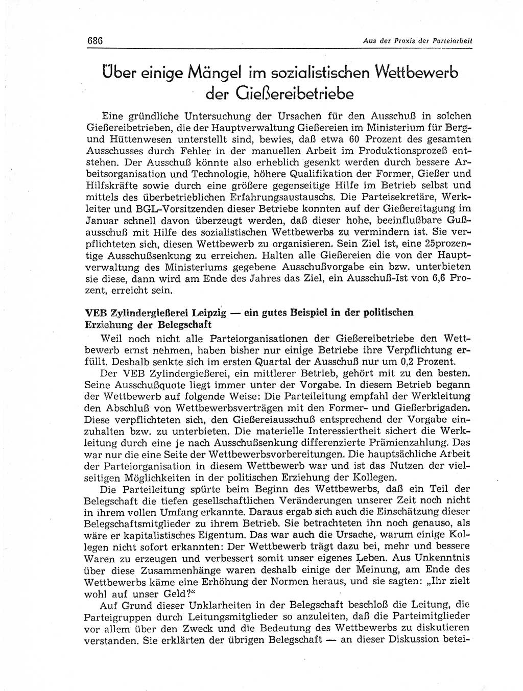 Neuer Weg (NW), Organ des Zentralkomitees (ZK) der SED (Sozialistische Einheitspartei Deutschlands) für Fragen des Parteiaufbaus und des Parteilebens, 11. Jahrgang [Deutsche Demokratische Republik (DDR)] 1956, Seite 686 (NW ZK SED DDR 1956, S. 686)
