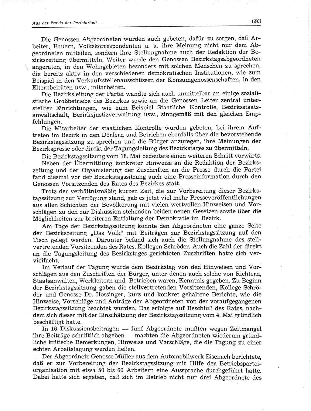 Neuer Weg (NW), Organ des Zentralkomitees (ZK) der SED (Sozialistische Einheitspartei Deutschlands) für Fragen des Parteiaufbaus und des Parteilebens, 11. Jahrgang [Deutsche Demokratische Republik (DDR)] 1956, Seite 693 (NW ZK SED DDR 1956, S. 693)