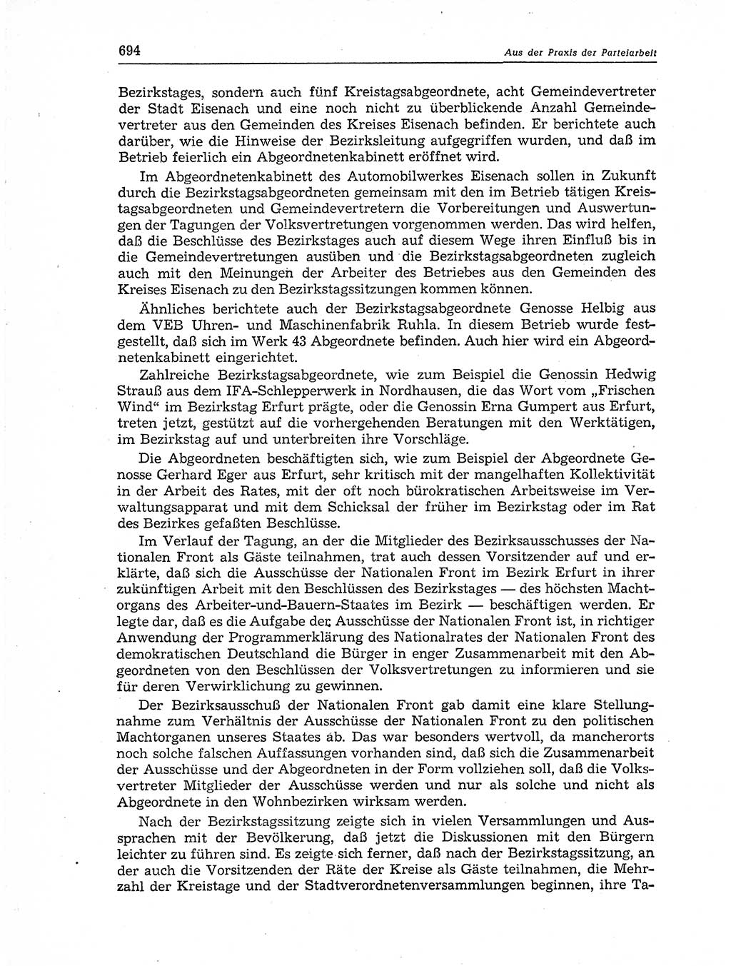 Neuer Weg (NW), Organ des Zentralkomitees (ZK) der SED (Sozialistische Einheitspartei Deutschlands) für Fragen des Parteiaufbaus und des Parteilebens, 11. Jahrgang [Deutsche Demokratische Republik (DDR)] 1956, Seite 694 (NW ZK SED DDR 1956, S. 694)
