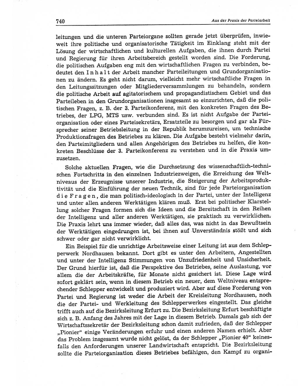 Neuer Weg (NW), Organ des Zentralkomitees (ZK) der SED (Sozialistische Einheitspartei Deutschlands) für Fragen des Parteiaufbaus und des Parteilebens, 11. Jahrgang [Deutsche Demokratische Republik (DDR)] 1956, Seite 740 (NW ZK SED DDR 1956, S. 740)