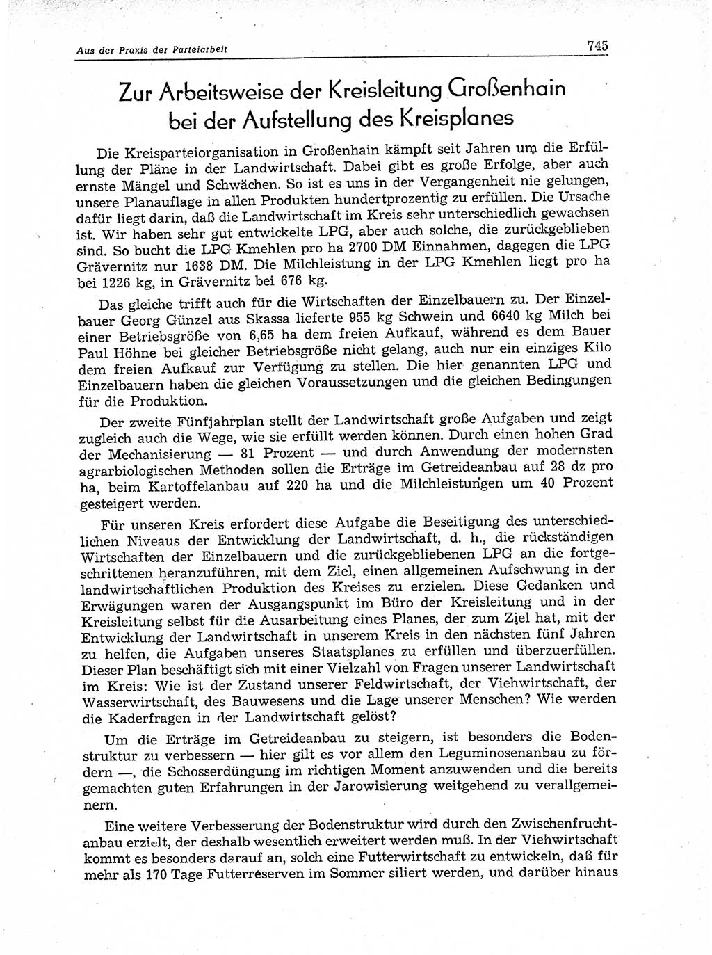 Neuer Weg (NW), Organ des Zentralkomitees (ZK) der SED (Sozialistische Einheitspartei Deutschlands) für Fragen des Parteiaufbaus und des Parteilebens, 11. Jahrgang [Deutsche Demokratische Republik (DDR)] 1956, Seite 745 (NW ZK SED DDR 1956, S. 745)