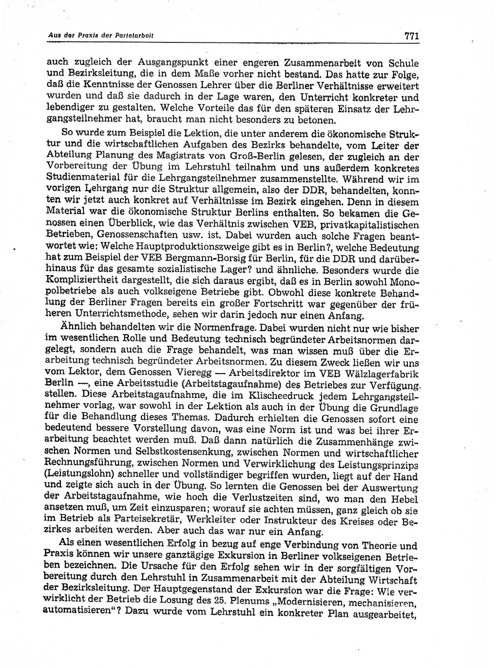 Neuer Weg (NW), Organ des Zentralkomitees (ZK) der SED (Sozialistische Einheitspartei Deutschlands) für Fragen des Parteiaufbaus und des Parteilebens, 11. Jahrgang [Deutsche Demokratische Republik (DDR)] 1956, Seite 771 (NW ZK SED DDR 1956, S. 771)