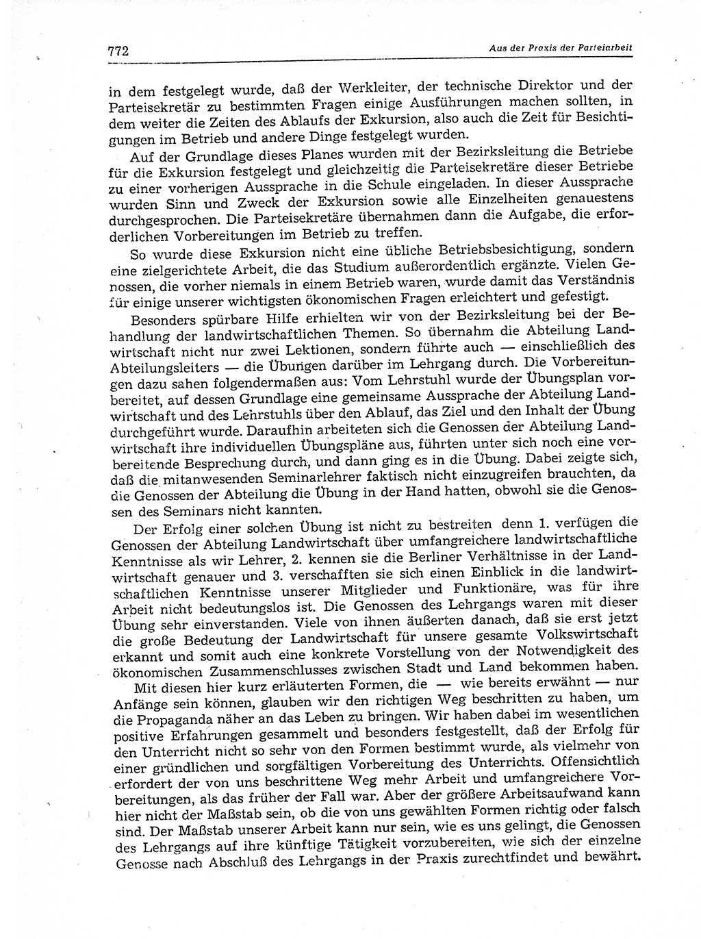 Neuer Weg (NW), Organ des Zentralkomitees (ZK) der SED (Sozialistische Einheitspartei Deutschlands) für Fragen des Parteiaufbaus und des Parteilebens, 11. Jahrgang [Deutsche Demokratische Republik (DDR)] 1956, Seite 772 (NW ZK SED DDR 1956, S. 772)