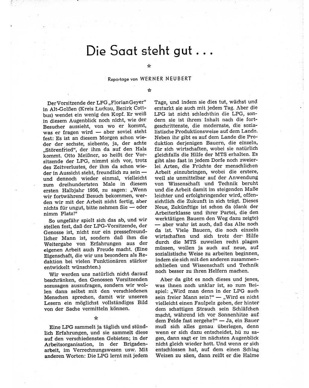Neuer Weg (NW), Organ des Zentralkomitees (ZK) der SED (Sozialistische Einheitspartei Deutschlands) für Fragen des Parteiaufbaus und des Parteilebens, 11. Jahrgang [Deutsche Demokratische Republik (DDR)] 1956, Seite 849 (NW ZK SED DDR 1956, S. 849)