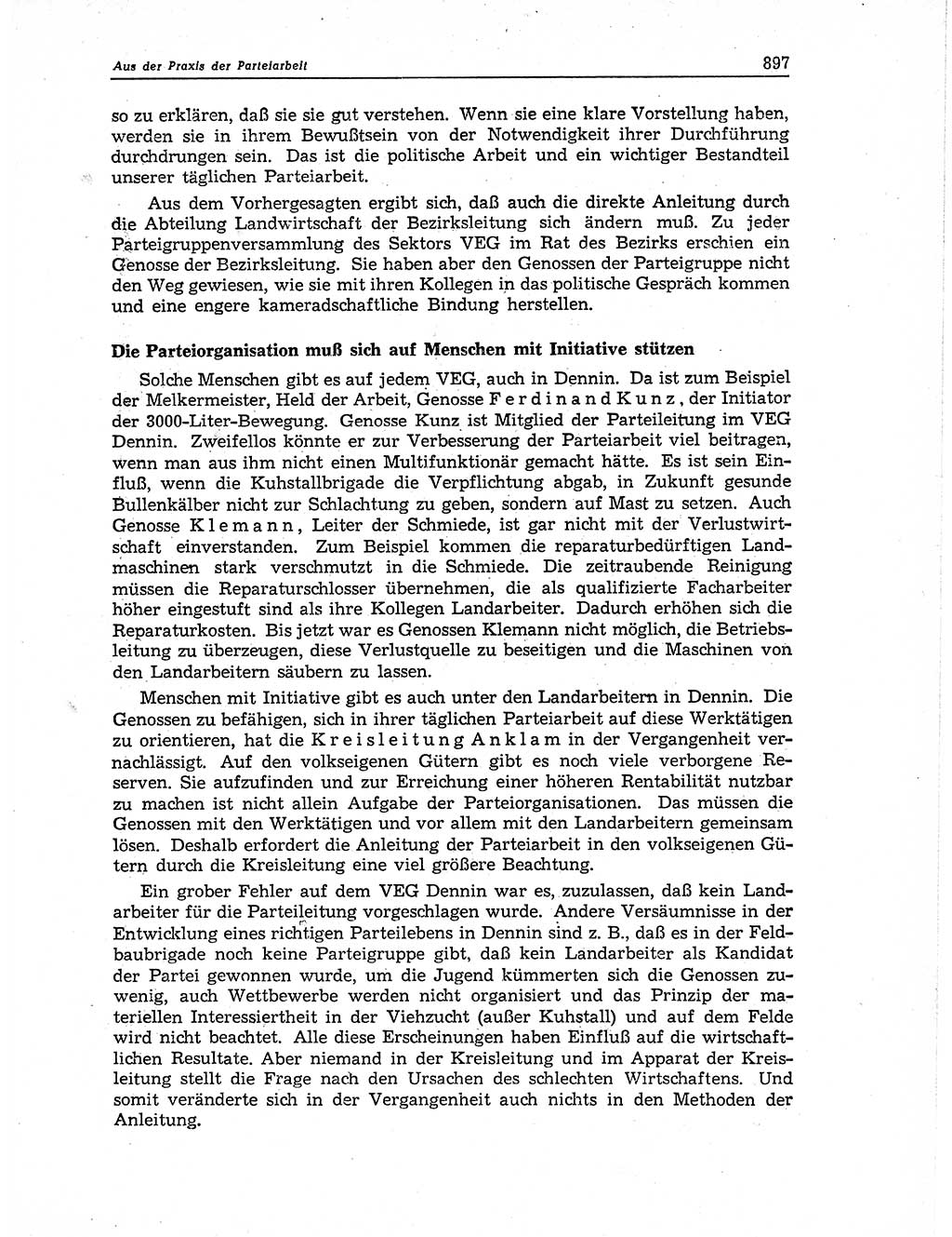 Neuer Weg (NW), Organ des Zentralkomitees (ZK) der SED (Sozialistische Einheitspartei Deutschlands) für Fragen des Parteiaufbaus und des Parteilebens, 11. Jahrgang [Deutsche Demokratische Republik (DDR)] 1956, Seite 897 (NW ZK SED DDR 1956, S. 897)