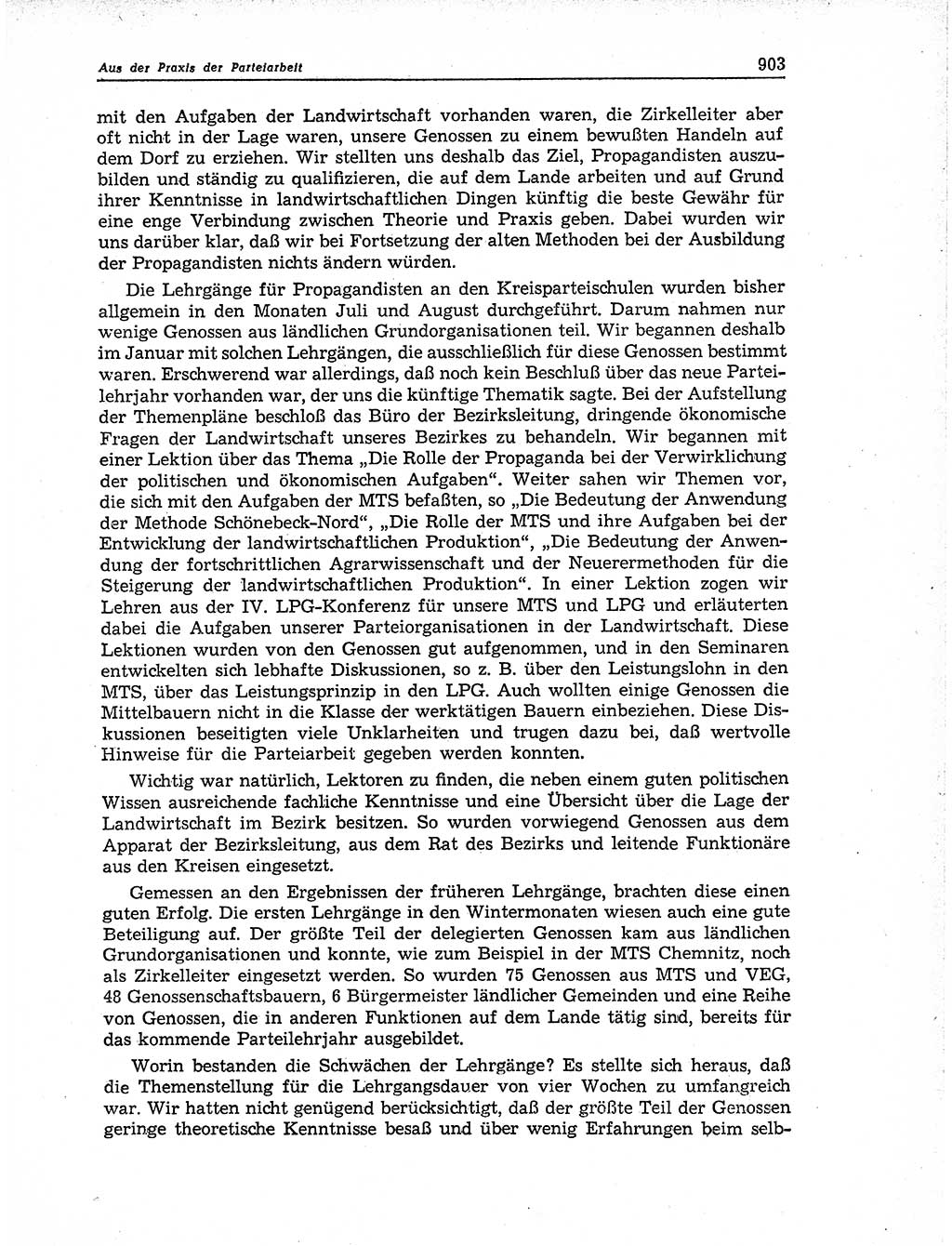 Neuer Weg (NW), Organ des Zentralkomitees (ZK) der SED (Sozialistische Einheitspartei Deutschlands) für Fragen des Parteiaufbaus und des Parteilebens, 11. Jahrgang [Deutsche Demokratische Republik (DDR)] 1956, Seite 903 (NW ZK SED DDR 1956, S. 903)