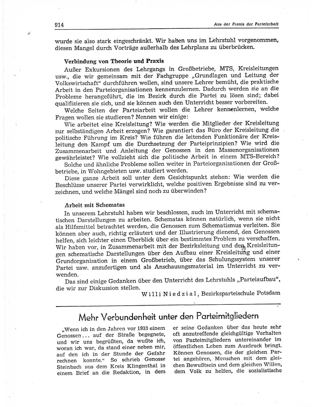 Neuer Weg (NW), Organ des Zentralkomitees (ZK) der SED (Sozialistische Einheitspartei Deutschlands) für Fragen des Parteiaufbaus und des Parteilebens, 11. Jahrgang [Deutsche Demokratische Republik (DDR)] 1956, Seite 914 (NW ZK SED DDR 1956, S. 914)