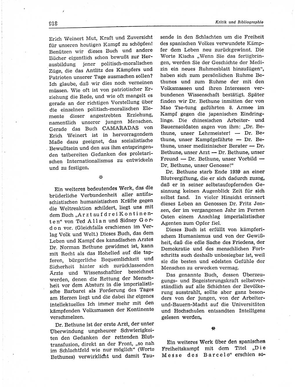 Neuer Weg (NW), Organ des Zentralkomitees (ZK) der SED (Sozialistische Einheitspartei Deutschlands) für Fragen des Parteiaufbaus und des Parteilebens, 11. Jahrgang [Deutsche Demokratische Republik (DDR)] 1956, Seite 918 (NW ZK SED DDR 1956, S. 918)