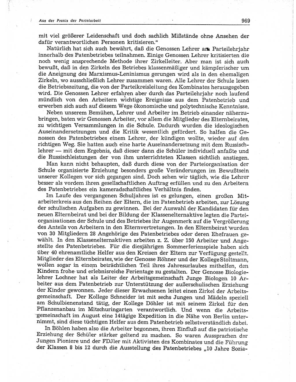 Neuer Weg (NW), Organ des Zentralkomitees (ZK) der SED (Sozialistische Einheitspartei Deutschlands) für Fragen des Parteiaufbaus und des Parteilebens, 11. Jahrgang [Deutsche Demokratische Republik (DDR)] 1956, Seite 969 (NW ZK SED DDR 1956, S. 969)