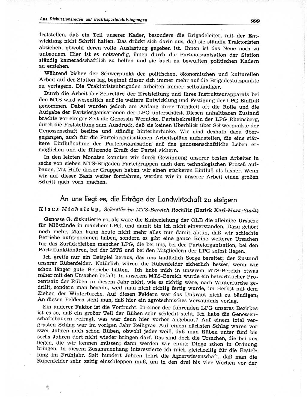 Neuer Weg (NW), Organ des Zentralkomitees (ZK) der SED (Sozialistische Einheitspartei Deutschlands) für Fragen des Parteiaufbaus und des Parteilebens, 11. Jahrgang [Deutsche Demokratische Republik (DDR)] 1956, Seite 999 (NW ZK SED DDR 1956, S. 999)