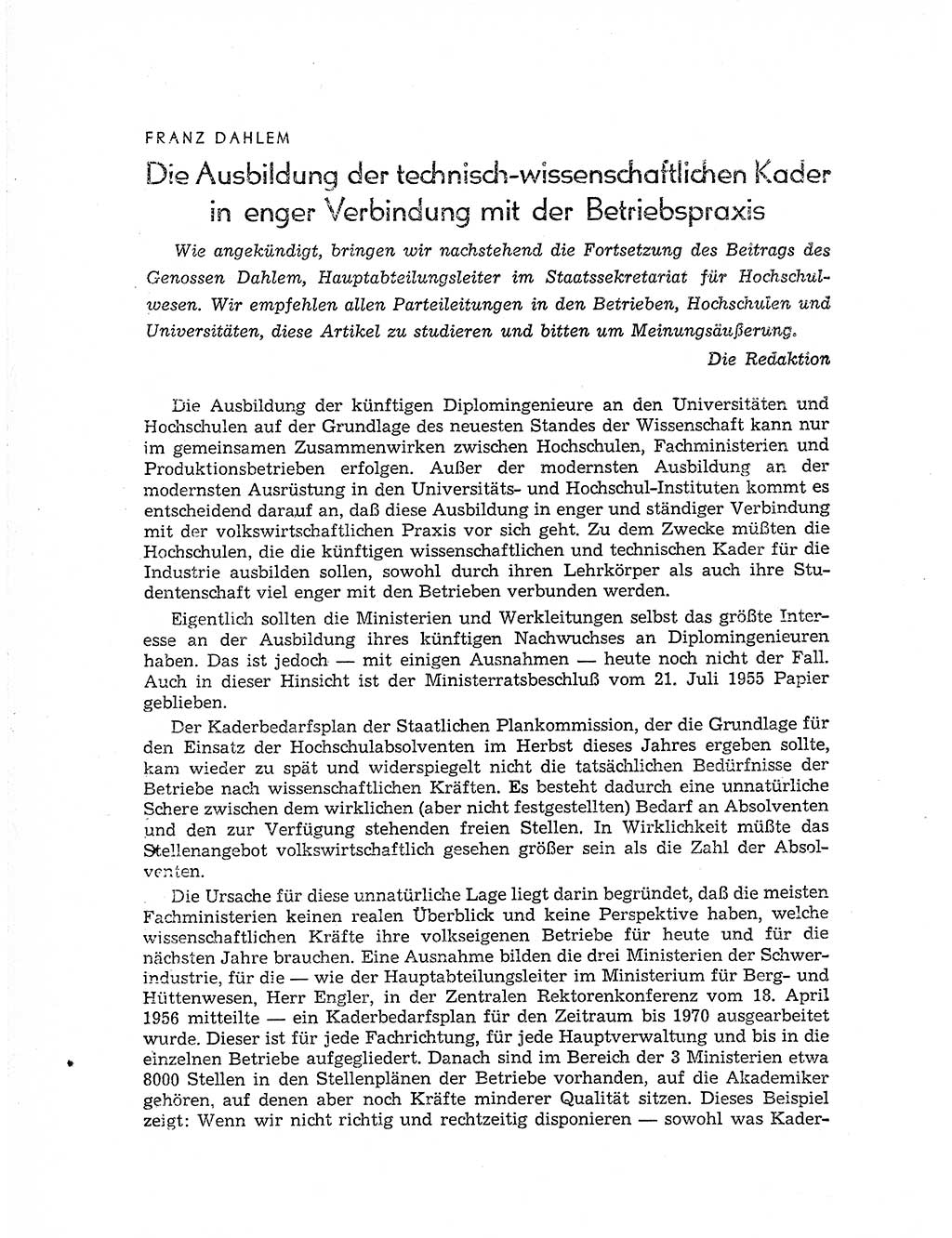 Neuer Weg (NW), Organ des Zentralkomitees (ZK) der SED (Sozialistische Einheitspartei Deutschlands) für Fragen des Parteiaufbaus und des Parteilebens, 11. Jahrgang [Deutsche Demokratische Republik (DDR)] 1956, Seite 1008 (NW ZK SED DDR 1956, S. 1008)