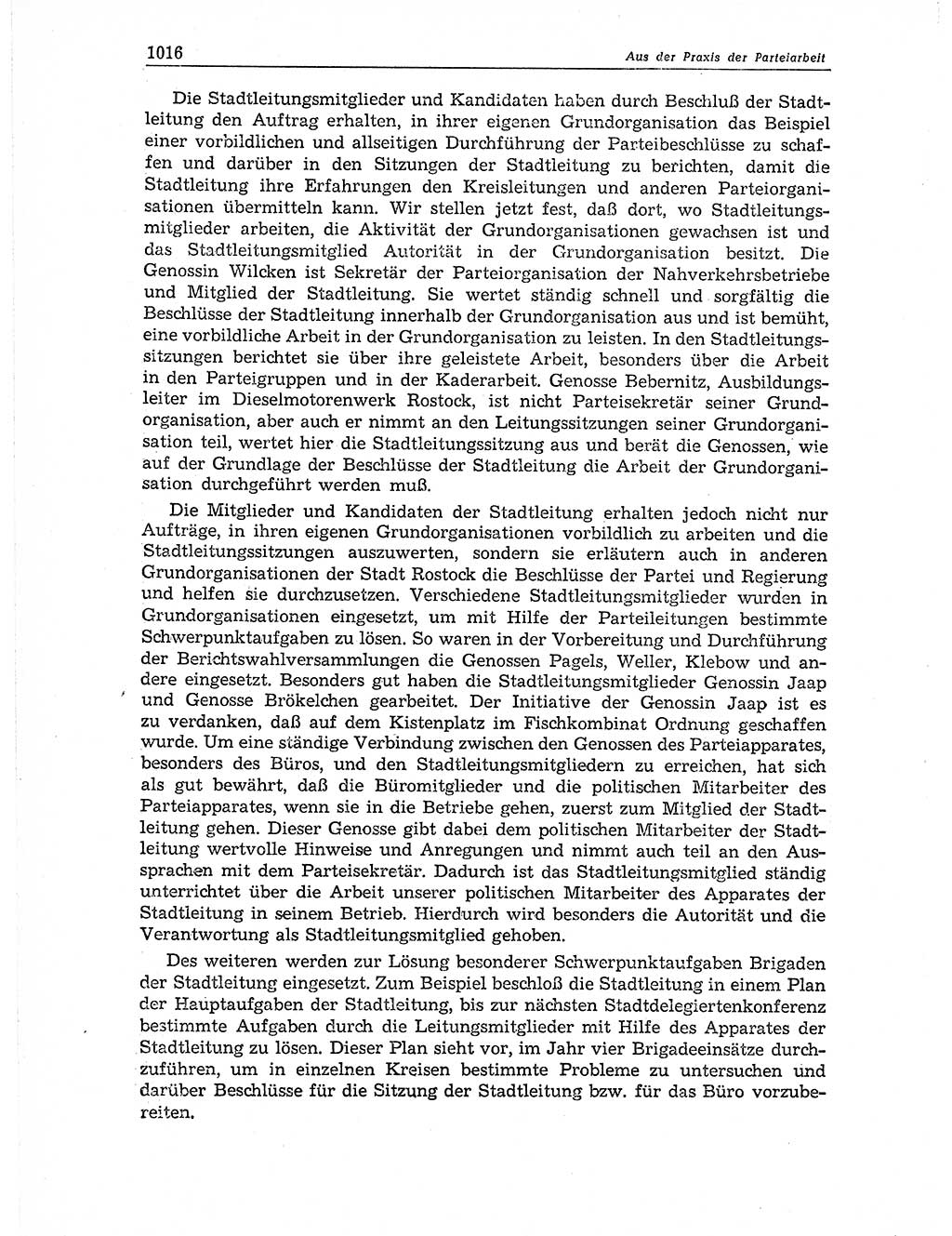 Neuer Weg (NW), Organ des Zentralkomitees (ZK) der SED (Sozialistische Einheitspartei Deutschlands) für Fragen des Parteiaufbaus und des Parteilebens, 11. Jahrgang [Deutsche Demokratische Republik (DDR)] 1956, Seite 1016 (NW ZK SED DDR 1956, S. 1016)
