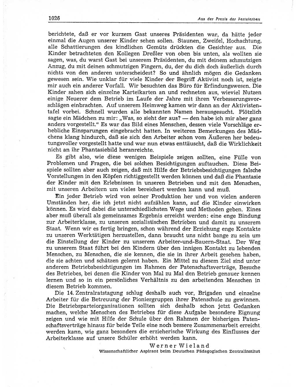 Neuer Weg (NW), Organ des Zentralkomitees (ZK) der SED (Sozialistische Einheitspartei Deutschlands) für Fragen des Parteiaufbaus und des Parteilebens, 11. Jahrgang [Deutsche Demokratische Republik (DDR)] 1956, Seite 1026 (NW ZK SED DDR 1956, S. 1026)