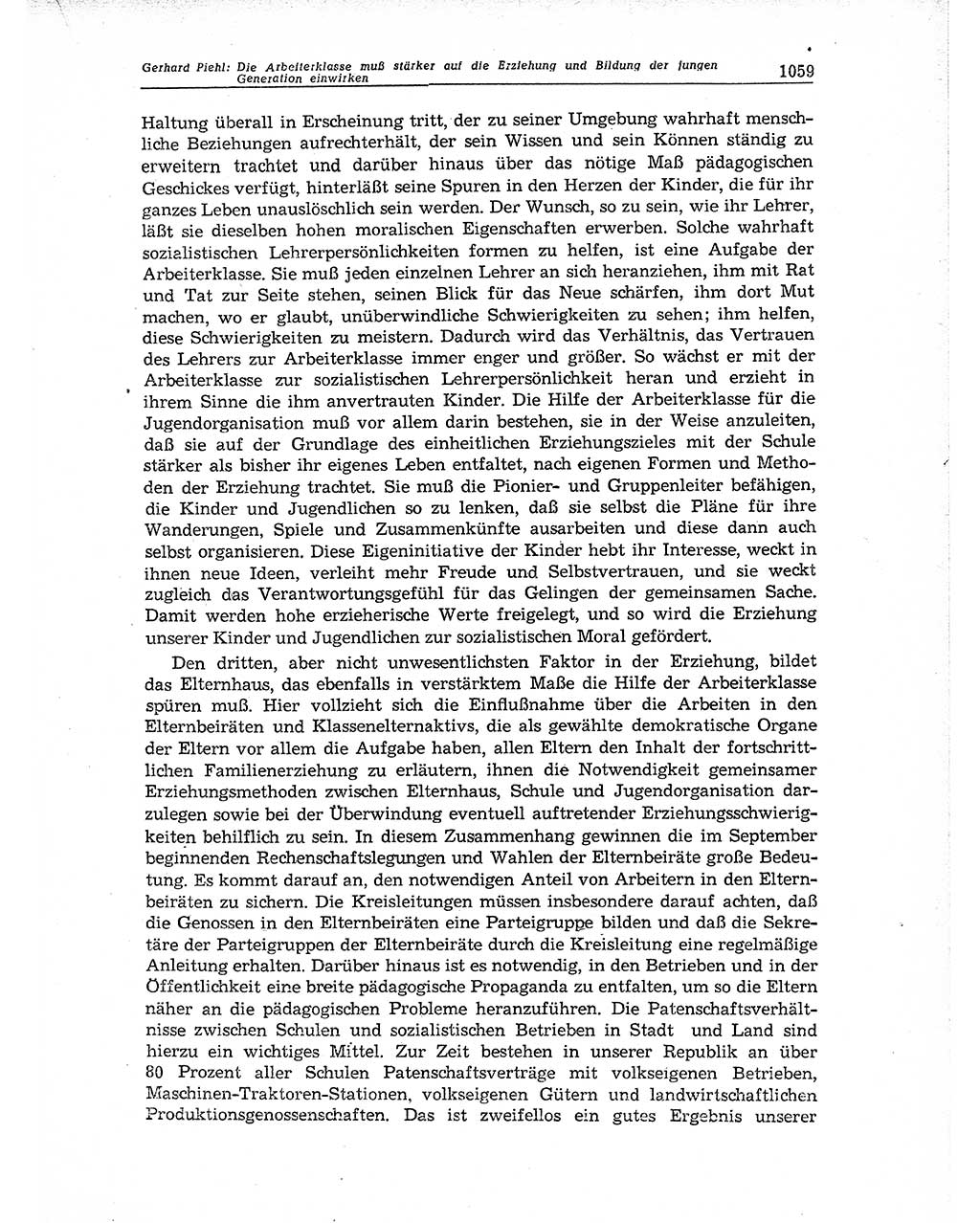 Neuer Weg (NW), Organ des Zentralkomitees (ZK) der SED (Sozialistische Einheitspartei Deutschlands) für Fragen des Parteiaufbaus und des Parteilebens, 11. Jahrgang [Deutsche Demokratische Republik (DDR)] 1956, Seite 1059 (NW ZK SED DDR 1956, S. 1059)