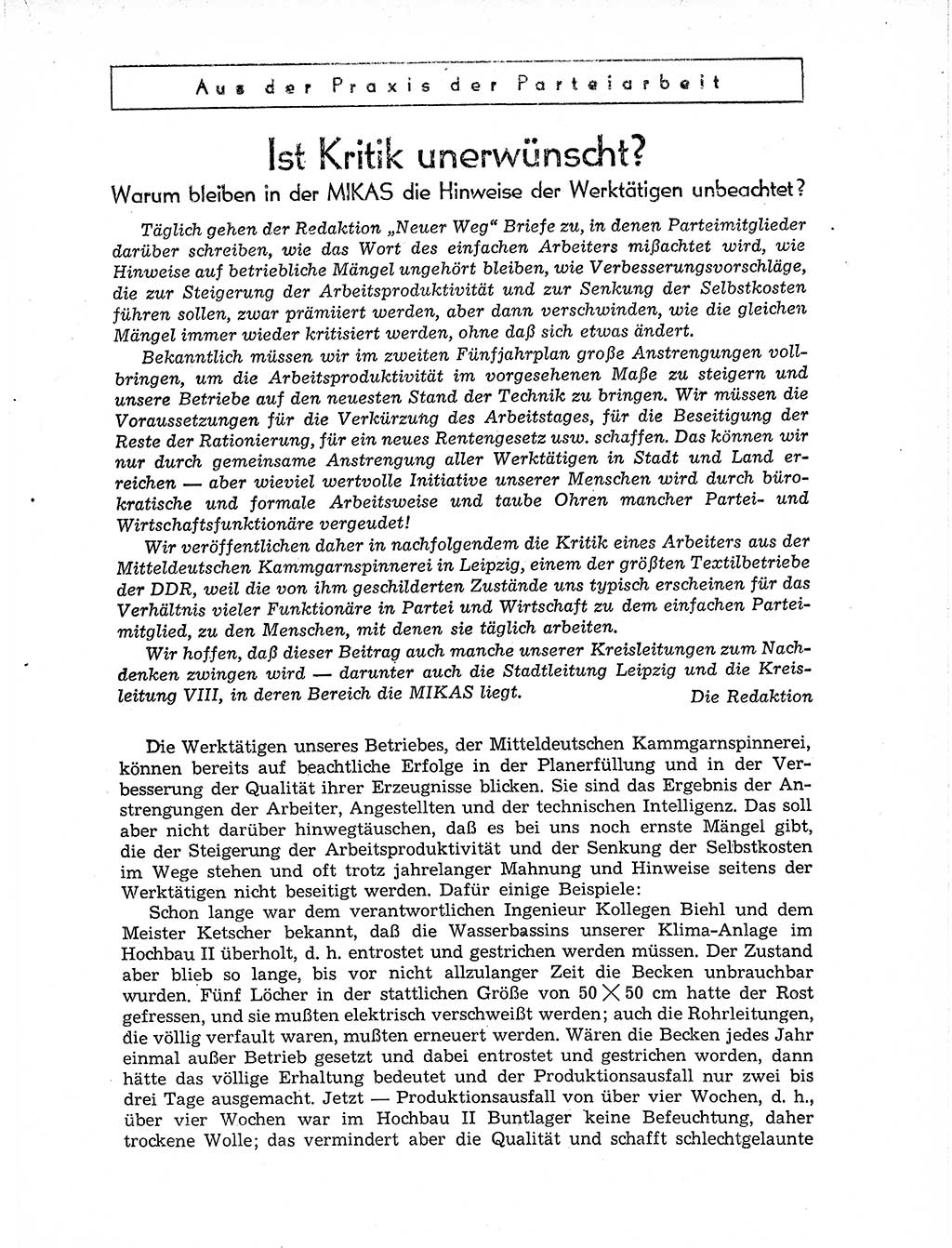 Neuer Weg (NW), Organ des Zentralkomitees (ZK) der SED (Sozialistische Einheitspartei Deutschlands) für Fragen des Parteiaufbaus und des Parteilebens, 11. Jahrgang [Deutsche Demokratische Republik (DDR)] 1956, Seite 1129 (NW ZK SED DDR 1956, S. 1129)