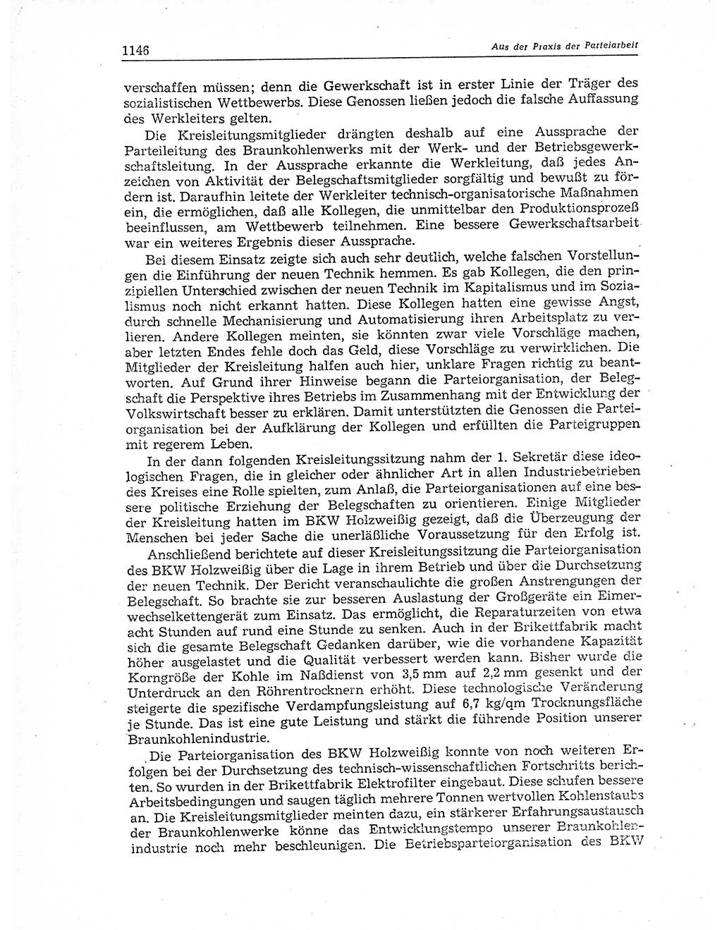 Neuer Weg (NW), Organ des Zentralkomitees (ZK) der SED (Sozialistische Einheitspartei Deutschlands) für Fragen des Parteiaufbaus und des Parteilebens, 11. Jahrgang [Deutsche Demokratische Republik (DDR)] 1956, Seite 1146 (NW ZK SED DDR 1956, S. 1146)
