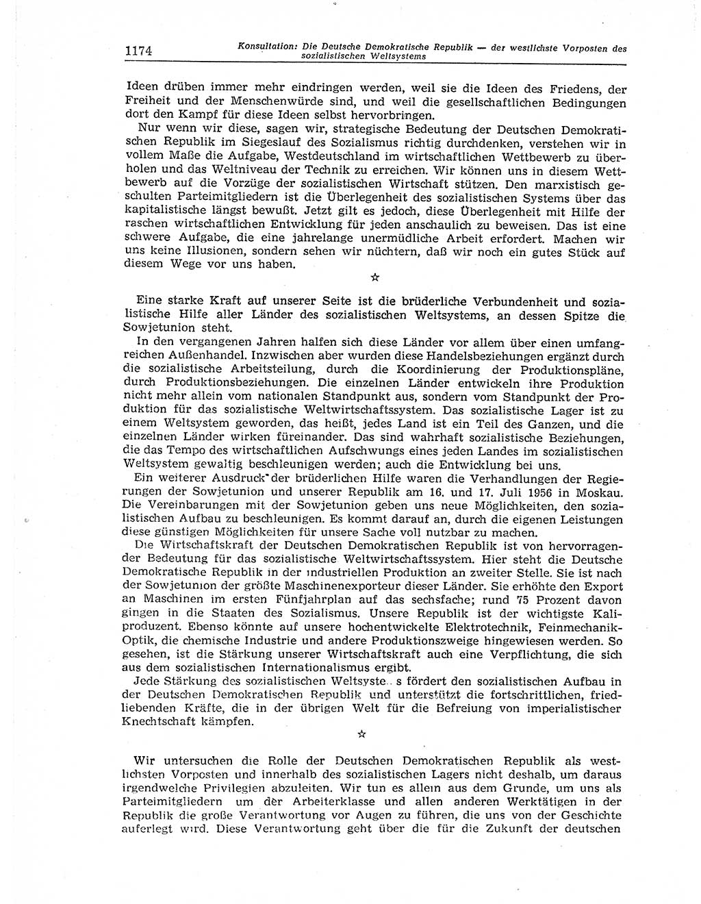 Neuer Weg (NW), Organ des Zentralkomitees (ZK) der SED (Sozialistische Einheitspartei Deutschlands) für Fragen des Parteiaufbaus und des Parteilebens, 11. Jahrgang [Deutsche Demokratische Republik (DDR)] 1956, Seite 1174 (NW ZK SED DDR 1956, S. 1174)