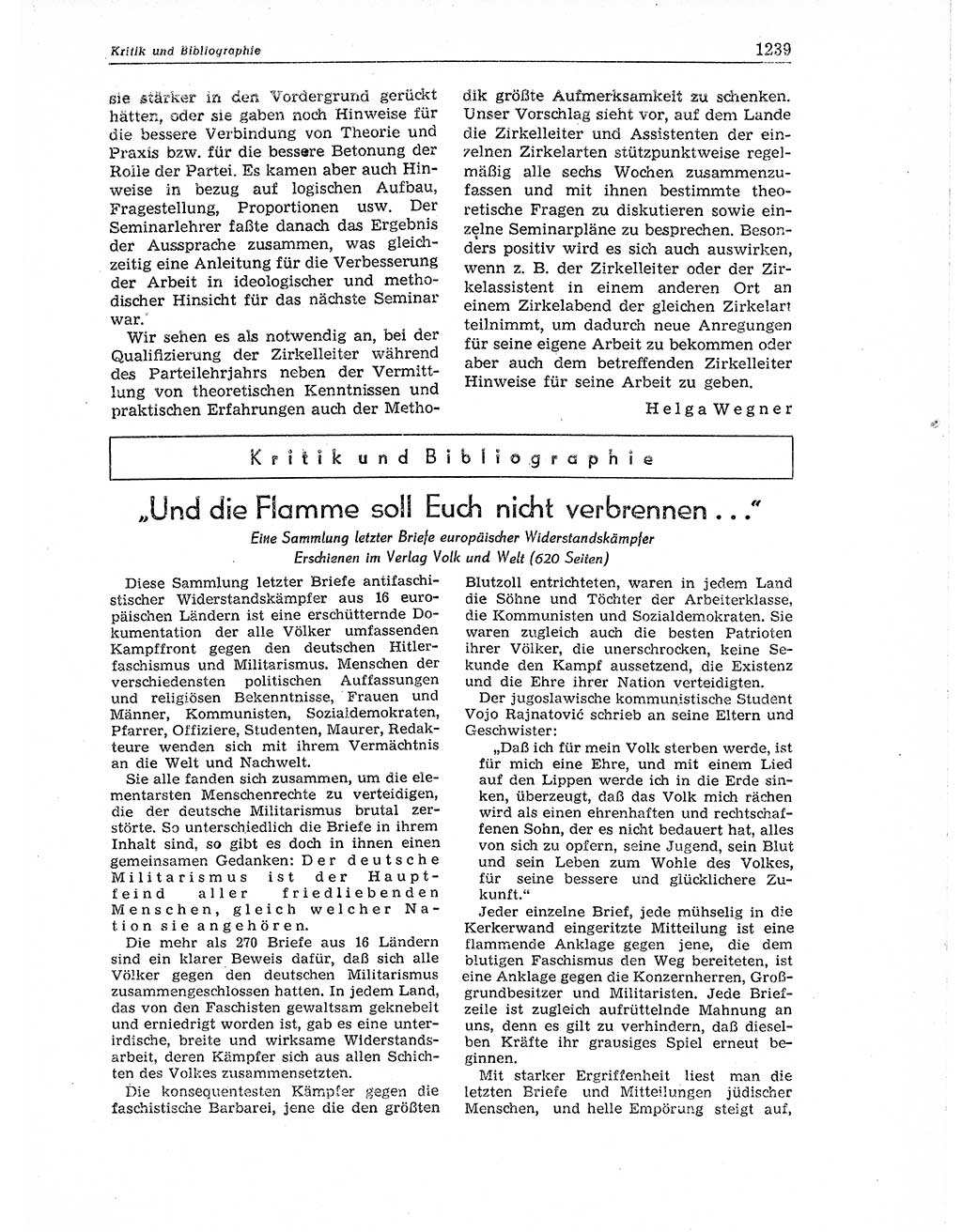 Neuer Weg (NW), Organ des Zentralkomitees (ZK) der SED (Sozialistische Einheitspartei Deutschlands) für Fragen des Parteiaufbaus und des Parteilebens, 11. Jahrgang [Deutsche Demokratische Republik (DDR)] 1956, Seite 1239 (NW ZK SED DDR 1956, S. 1239)