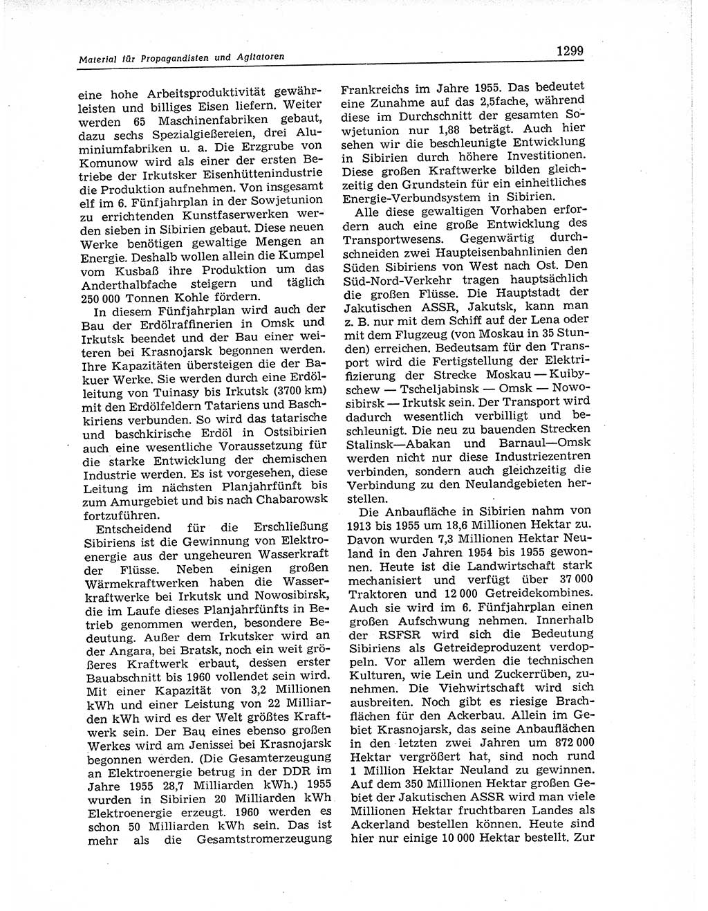 Neuer Weg (NW), Organ des Zentralkomitees (ZK) der SED (Sozialistische Einheitspartei Deutschlands) für Fragen des Parteiaufbaus und des Parteilebens, 11. Jahrgang [Deutsche Demokratische Republik (DDR)] 1956, Seite 1299 (NW ZK SED DDR 1956, S. 1299)