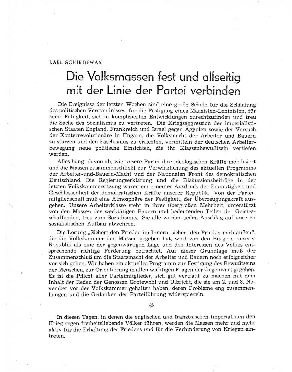 Neuer Weg (NW), Organ des Zentralkomitees (ZK) der SED (Sozialistische Einheitspartei Deutschlands) für Fragen des Parteiaufbaus und des Parteilebens, 11. Jahrgang [Deutsche Demokratische Republik (DDR)] 1956, Seite 1306 (NW ZK SED DDR 1956, S. 1306)