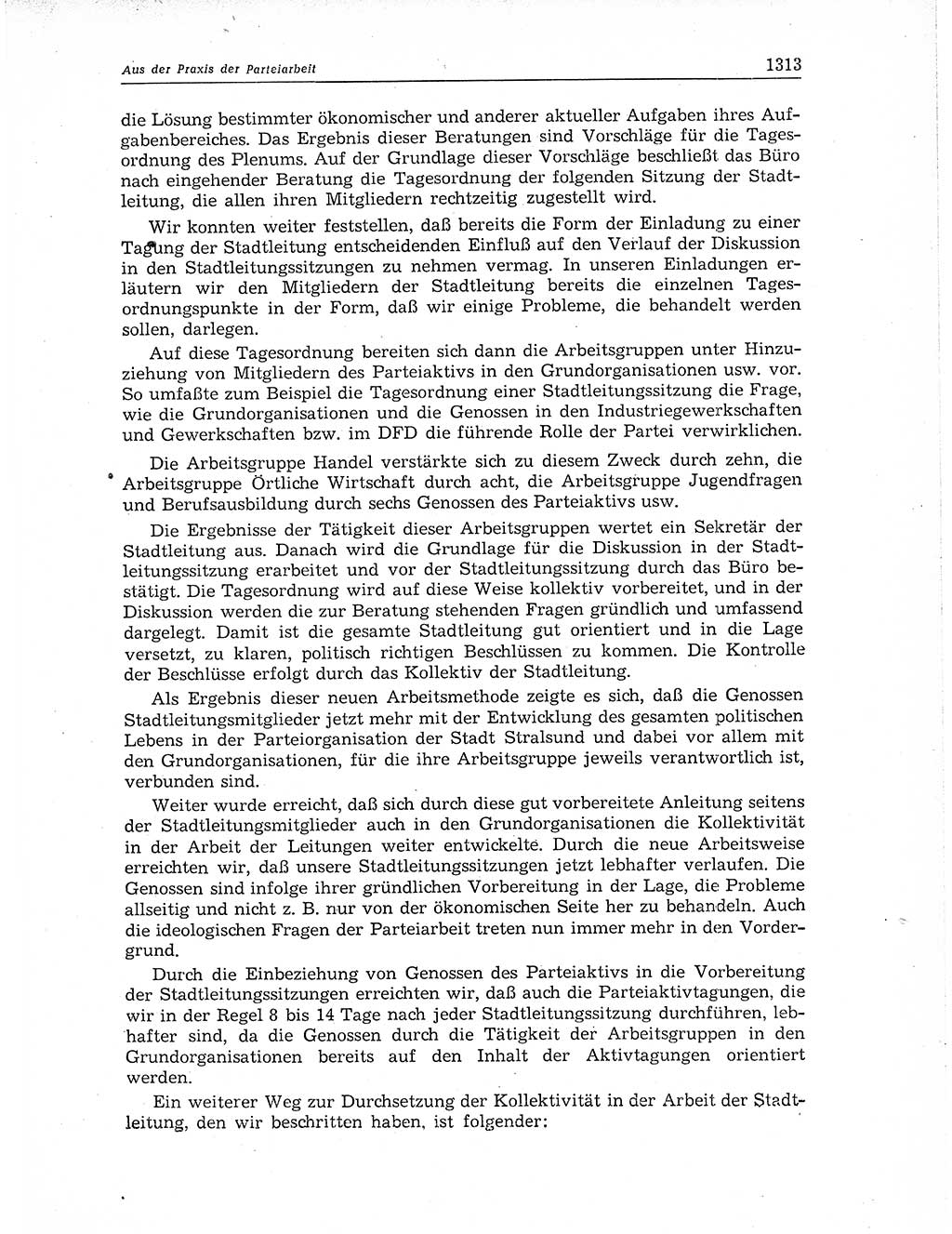 Neuer Weg (NW), Organ des Zentralkomitees (ZK) der SED (Sozialistische Einheitspartei Deutschlands) für Fragen des Parteiaufbaus und des Parteilebens, 11. Jahrgang [Deutsche Demokratische Republik (DDR)] 1956, Seite 1313 (NW ZK SED DDR 1956, S. 1313)