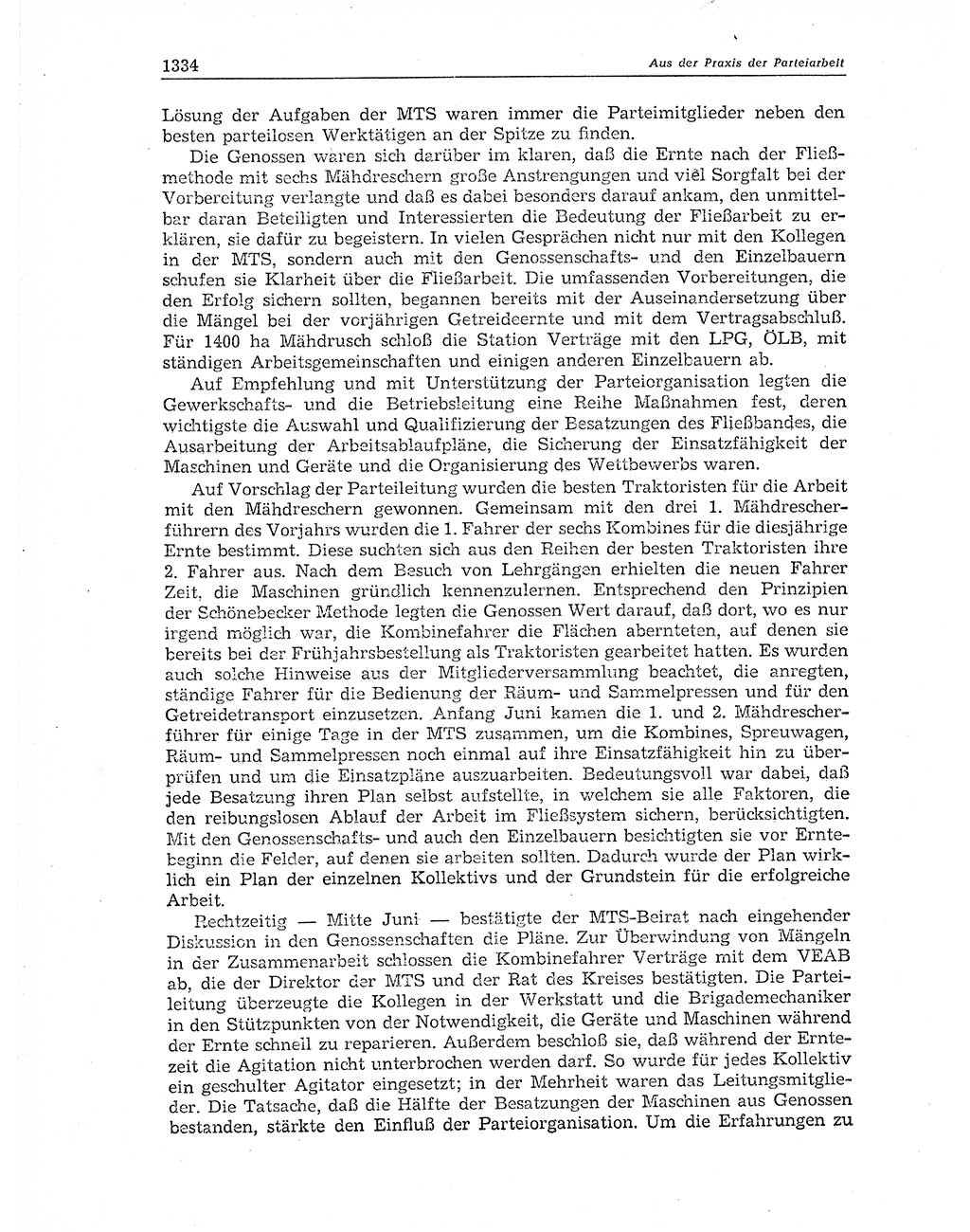 Neuer Weg (NW), Organ des Zentralkomitees (ZK) der SED (Sozialistische Einheitspartei Deutschlands) für Fragen des Parteiaufbaus und des Parteilebens, 11. Jahrgang [Deutsche Demokratische Republik (DDR)] 1956, Seite 1334 (NW ZK SED DDR 1956, S. 1334)