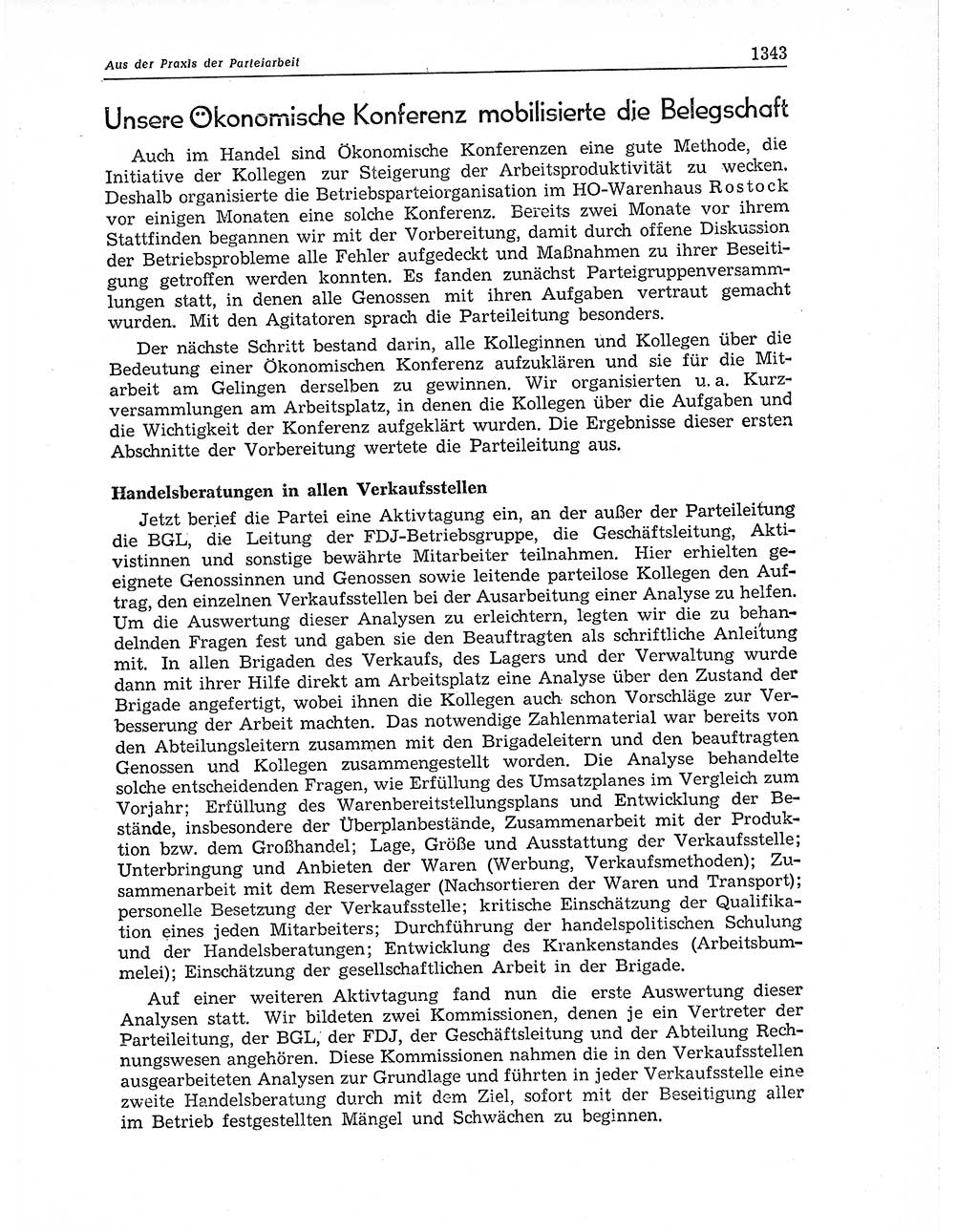 Neuer Weg (NW), Organ des Zentralkomitees (ZK) der SED (Sozialistische Einheitspartei Deutschlands) für Fragen des Parteiaufbaus und des Parteilebens, 11. Jahrgang [Deutsche Demokratische Republik (DDR)] 1956, Seite 1343 (NW ZK SED DDR 1956, S. 1343)