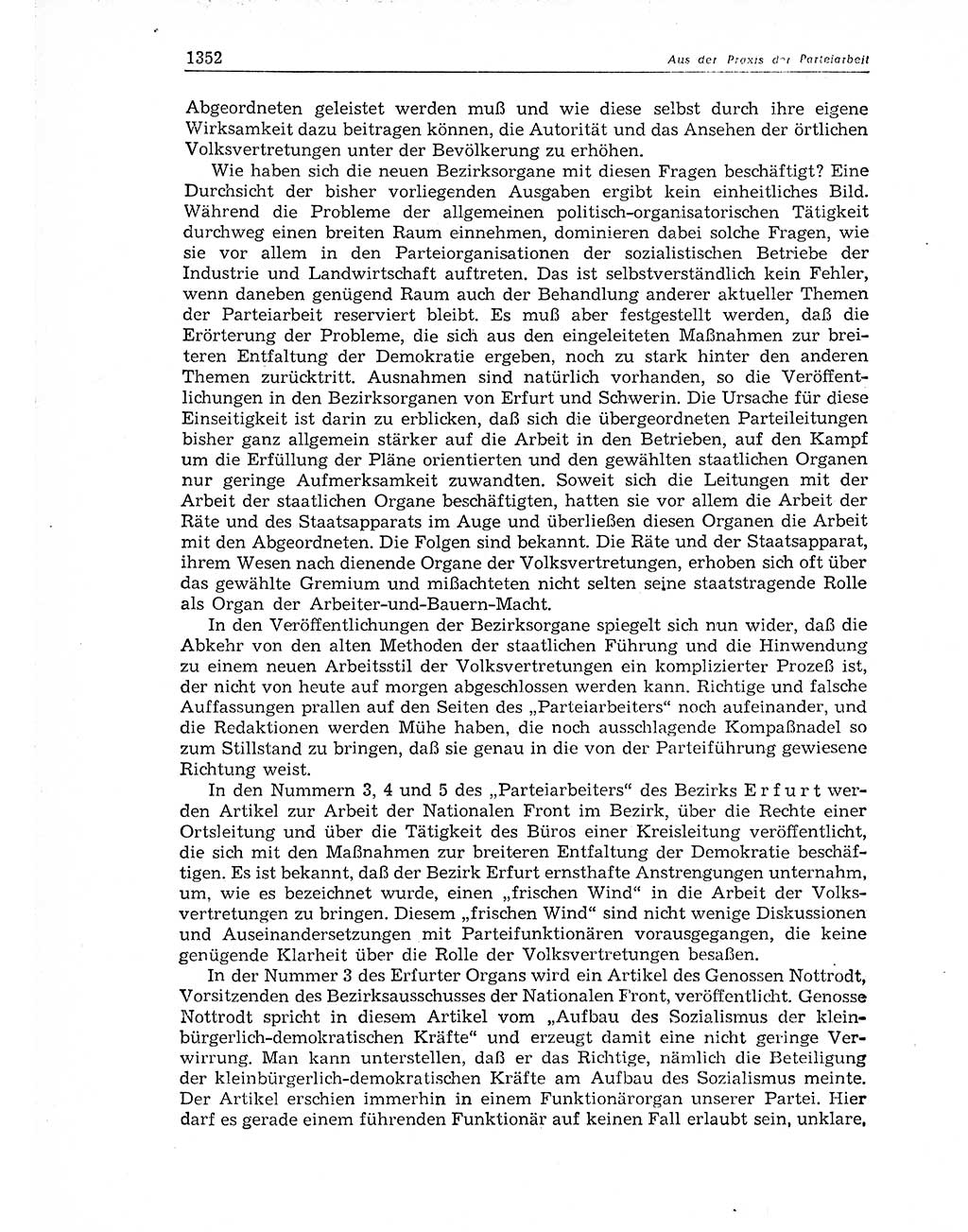 Neuer Weg (NW), Organ des Zentralkomitees (ZK) der SED (Sozialistische Einheitspartei Deutschlands) für Fragen des Parteiaufbaus und des Parteilebens, 11. Jahrgang [Deutsche Demokratische Republik (DDR)] 1956, Seite 1352 (NW ZK SED DDR 1956, S. 1352)